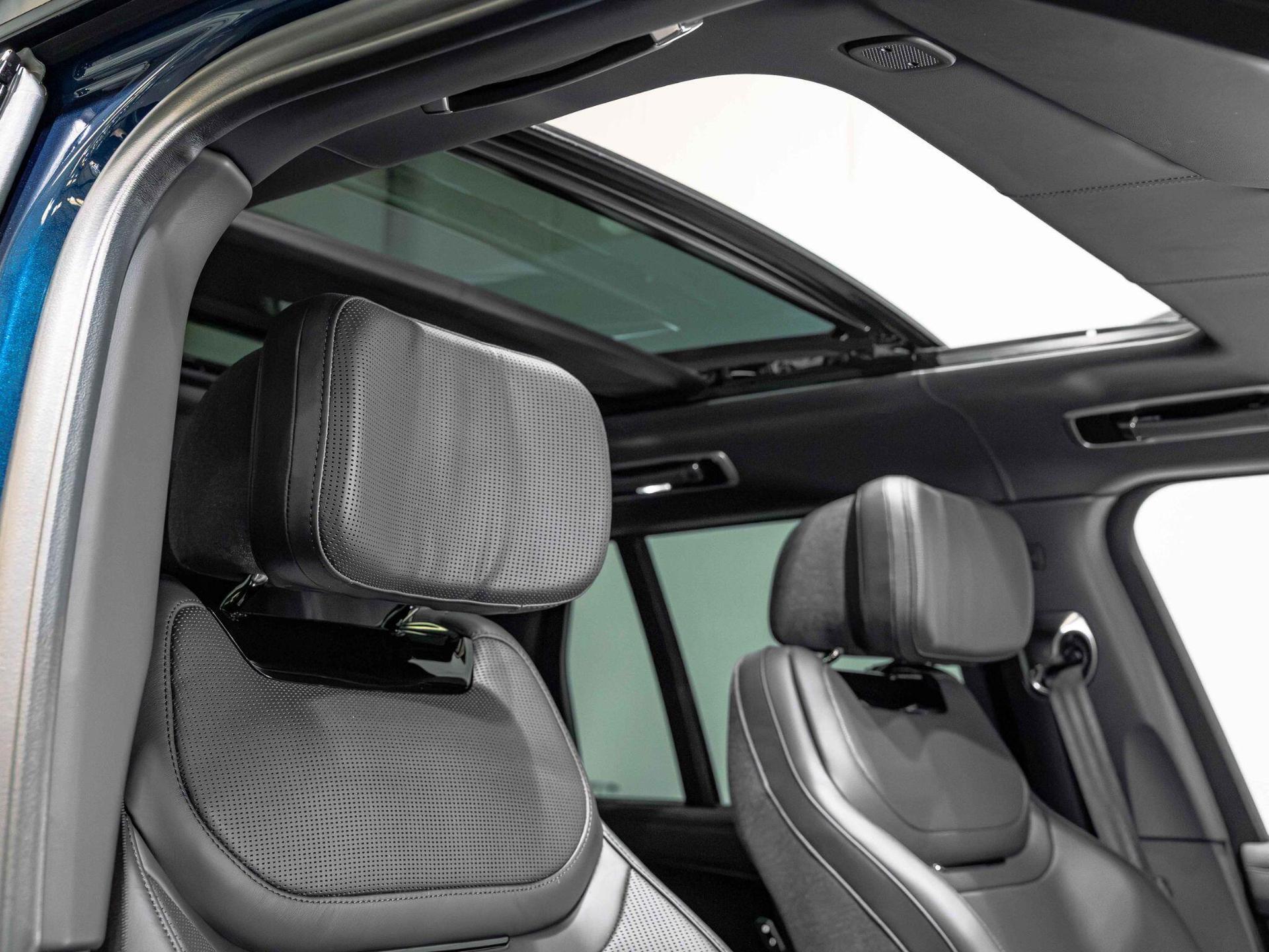 An interior shot of the driver seat on a 2026 Land Rover Range Rover