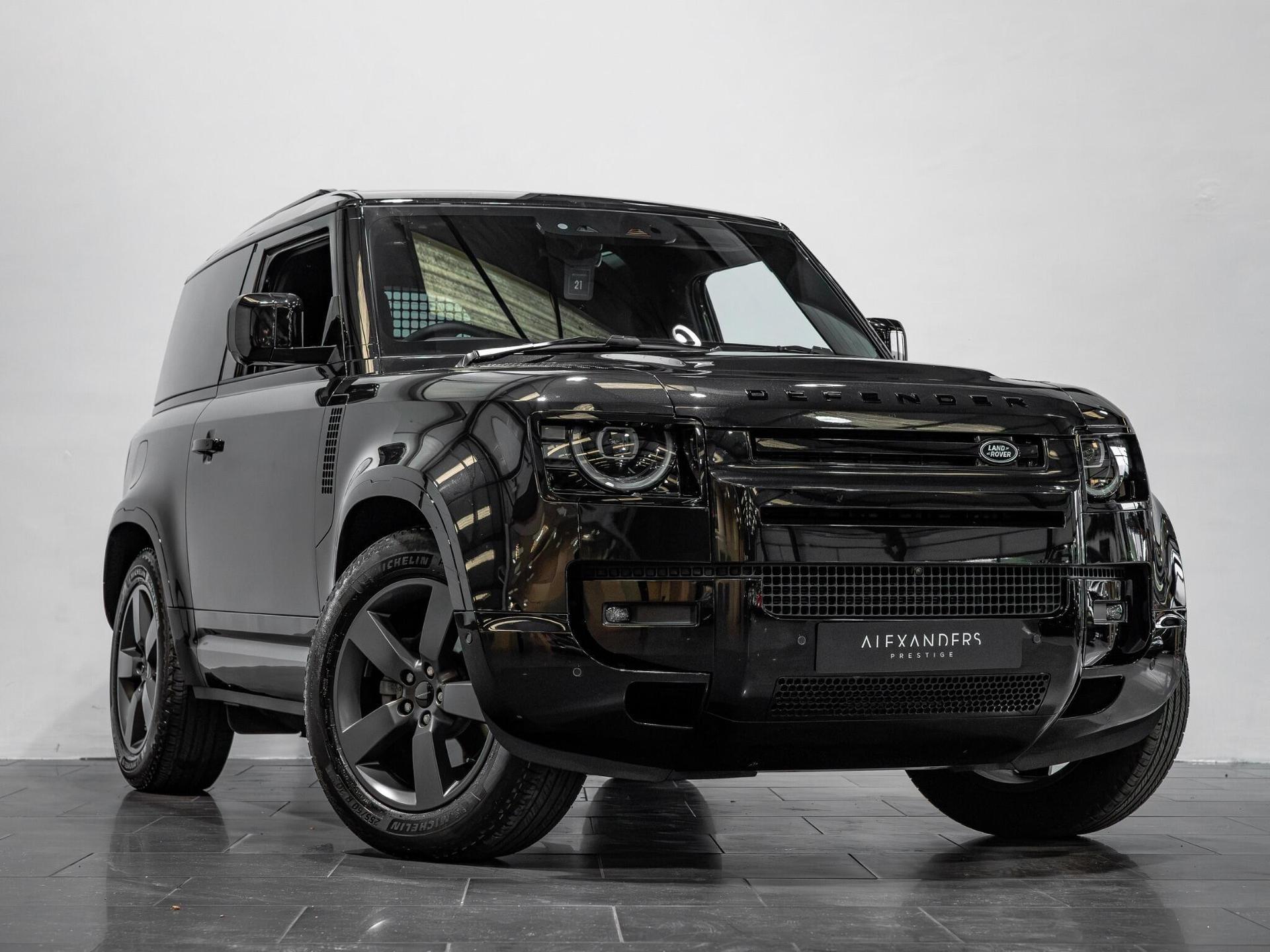 An exterior shot of the front right on a 2026 Land Rover Defender 90