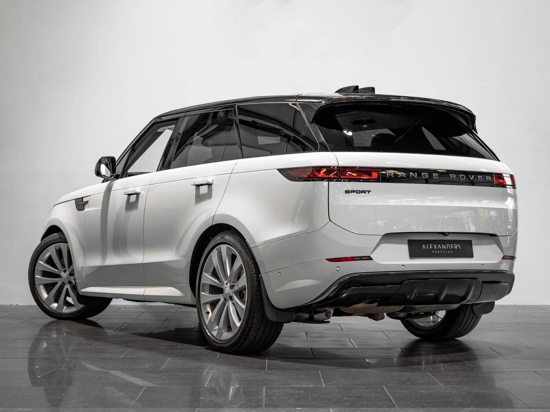 An exterior shot of the rear left on a 2025 Land Rover Range Rover Sport
