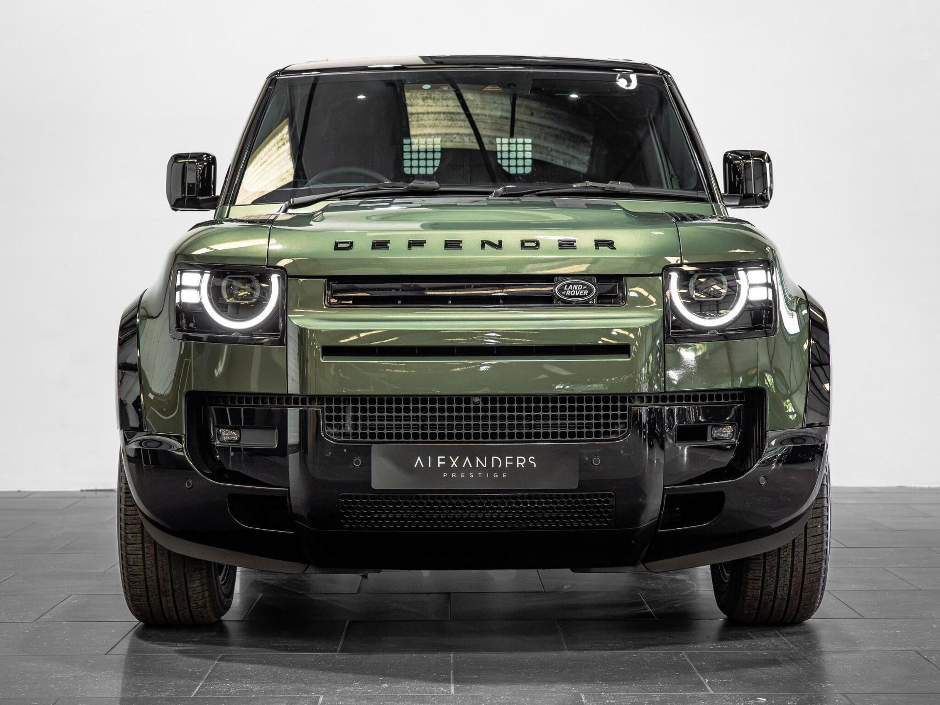 An exterior shot of the front on a 2026 Land Rover Defender 110