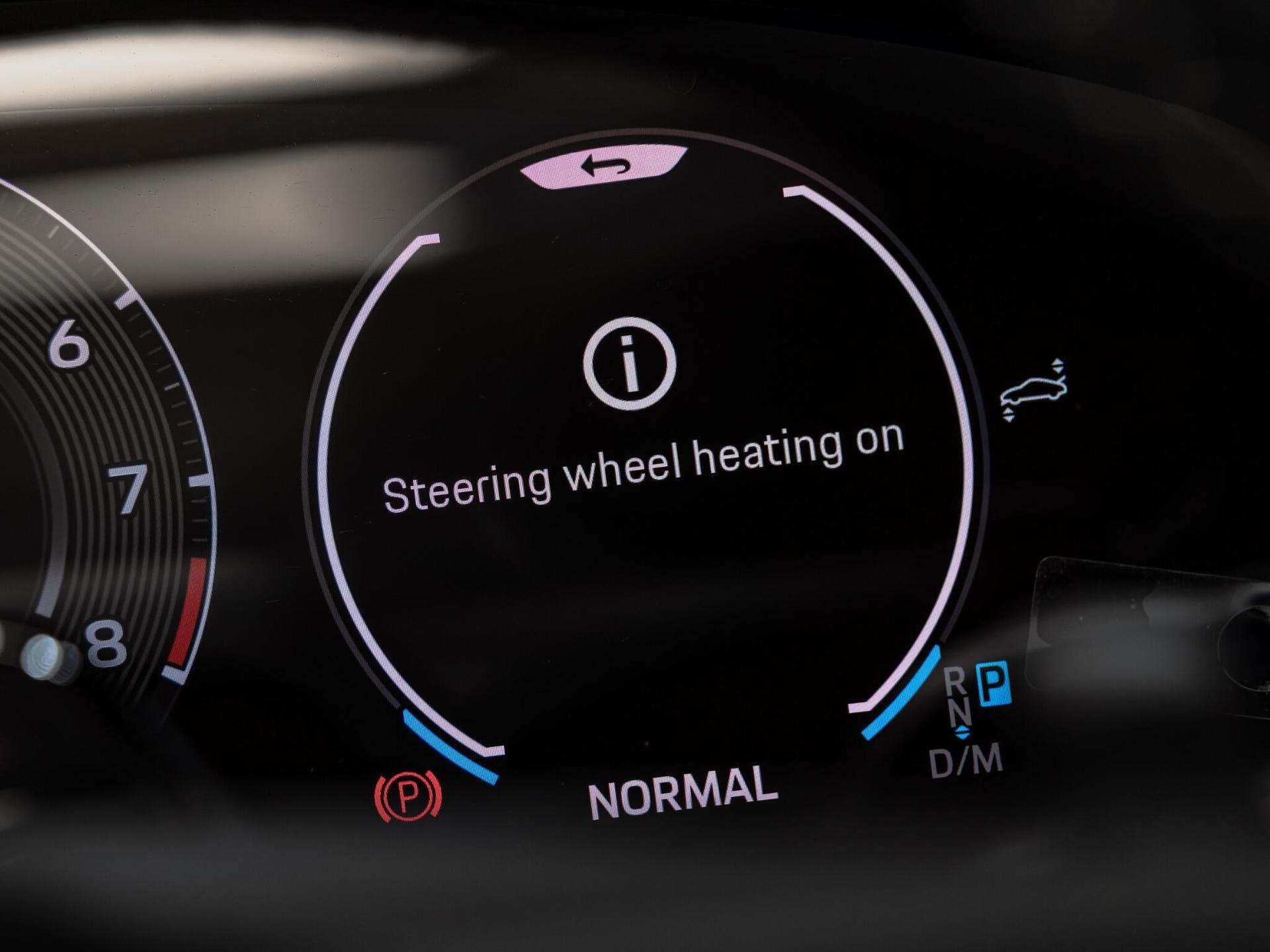 An interior shot of the driver instruments on a 2026 Porsche 911
