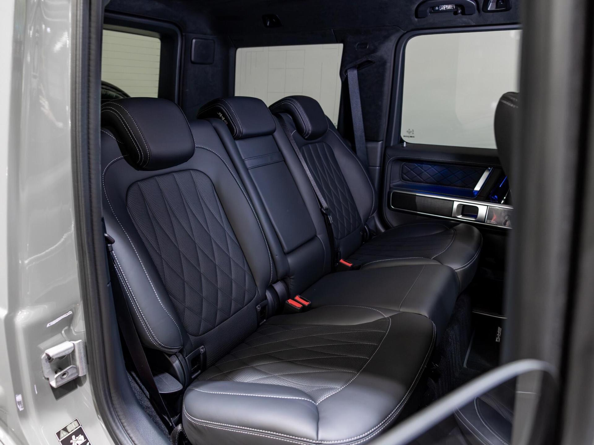 An interior shot of the seats rear on a 2025 Mercedes-Benz G Class