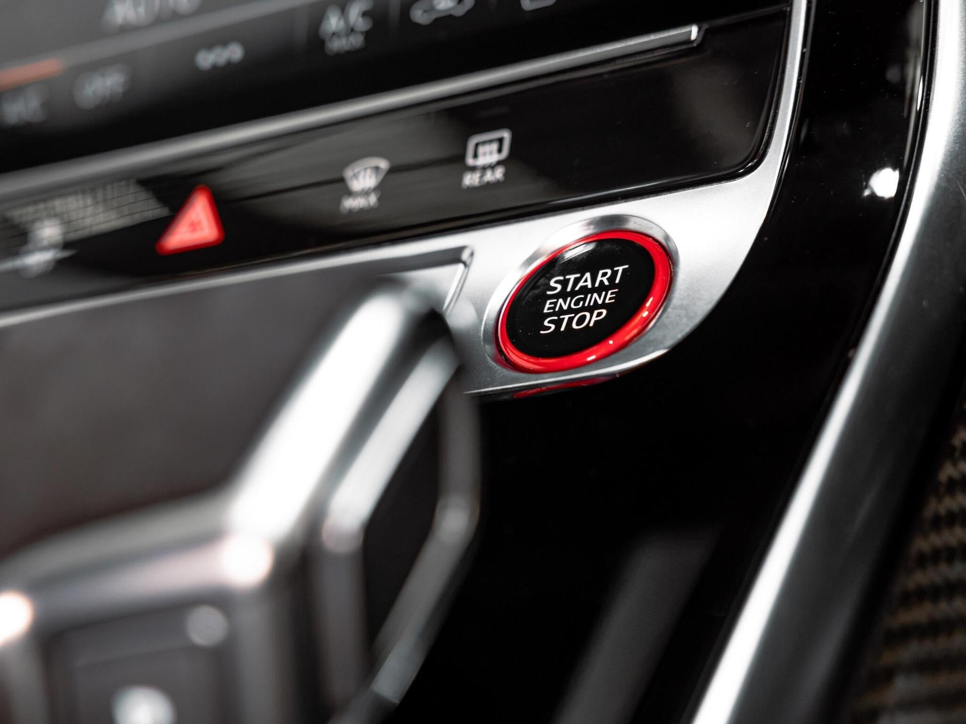 An interior shot of the misc controls on a 2023 Audi RSQ8