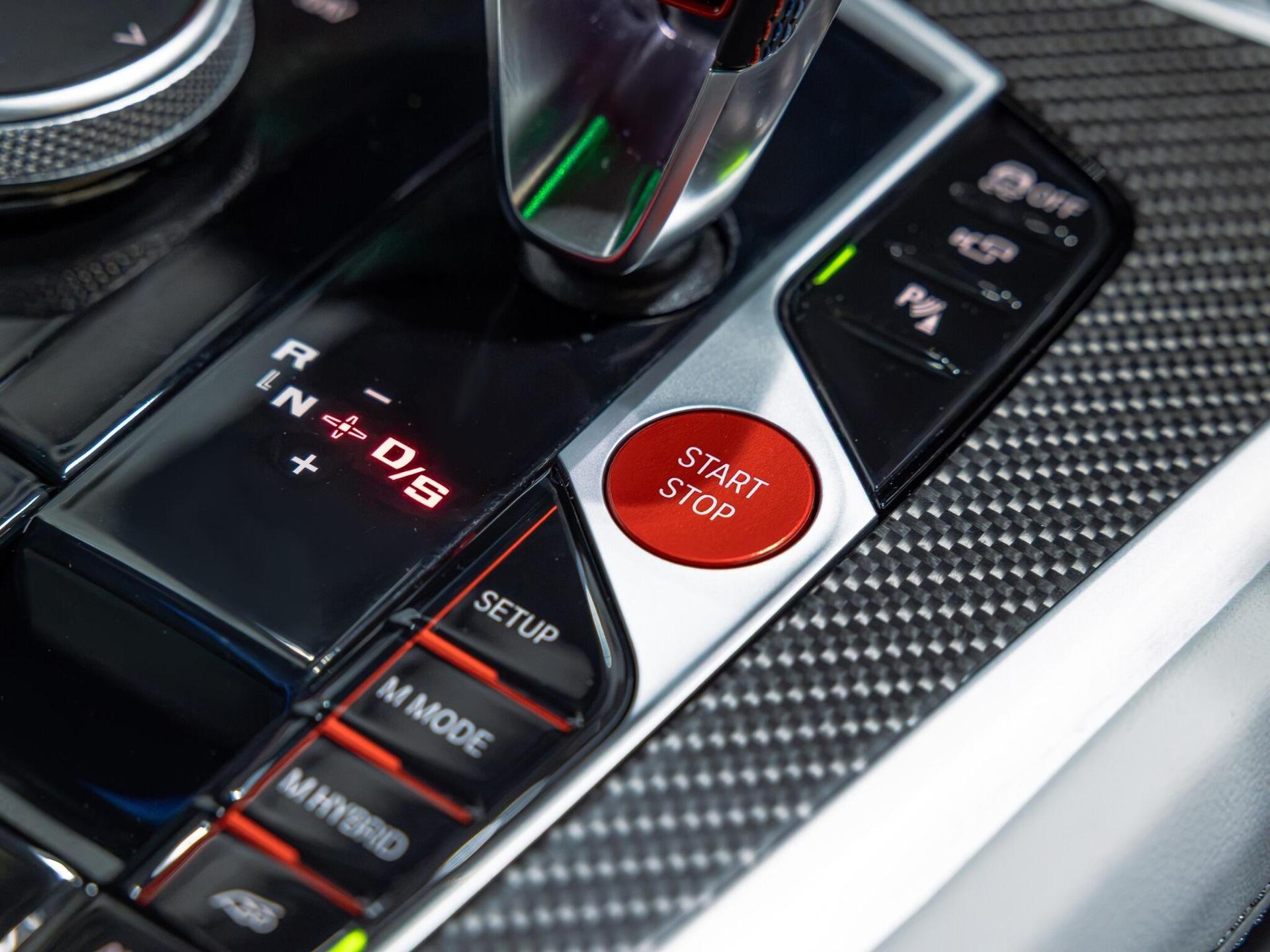 An interior shot of the misc controls on a 2024 BMW XM