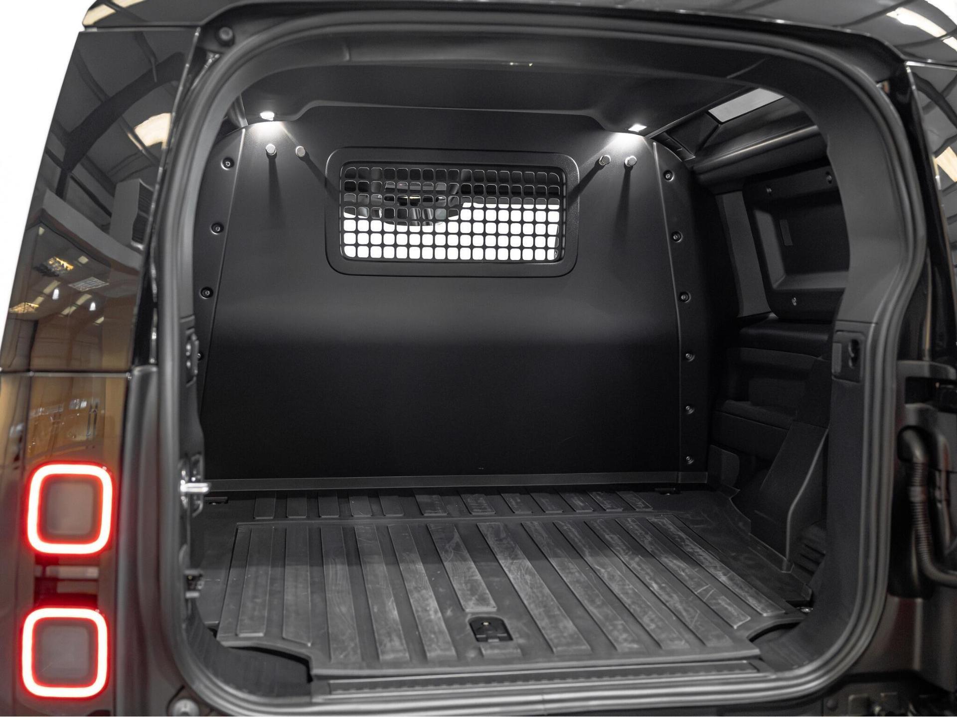 An interior shot of the boot on a 2026 Land Rover Defender 90