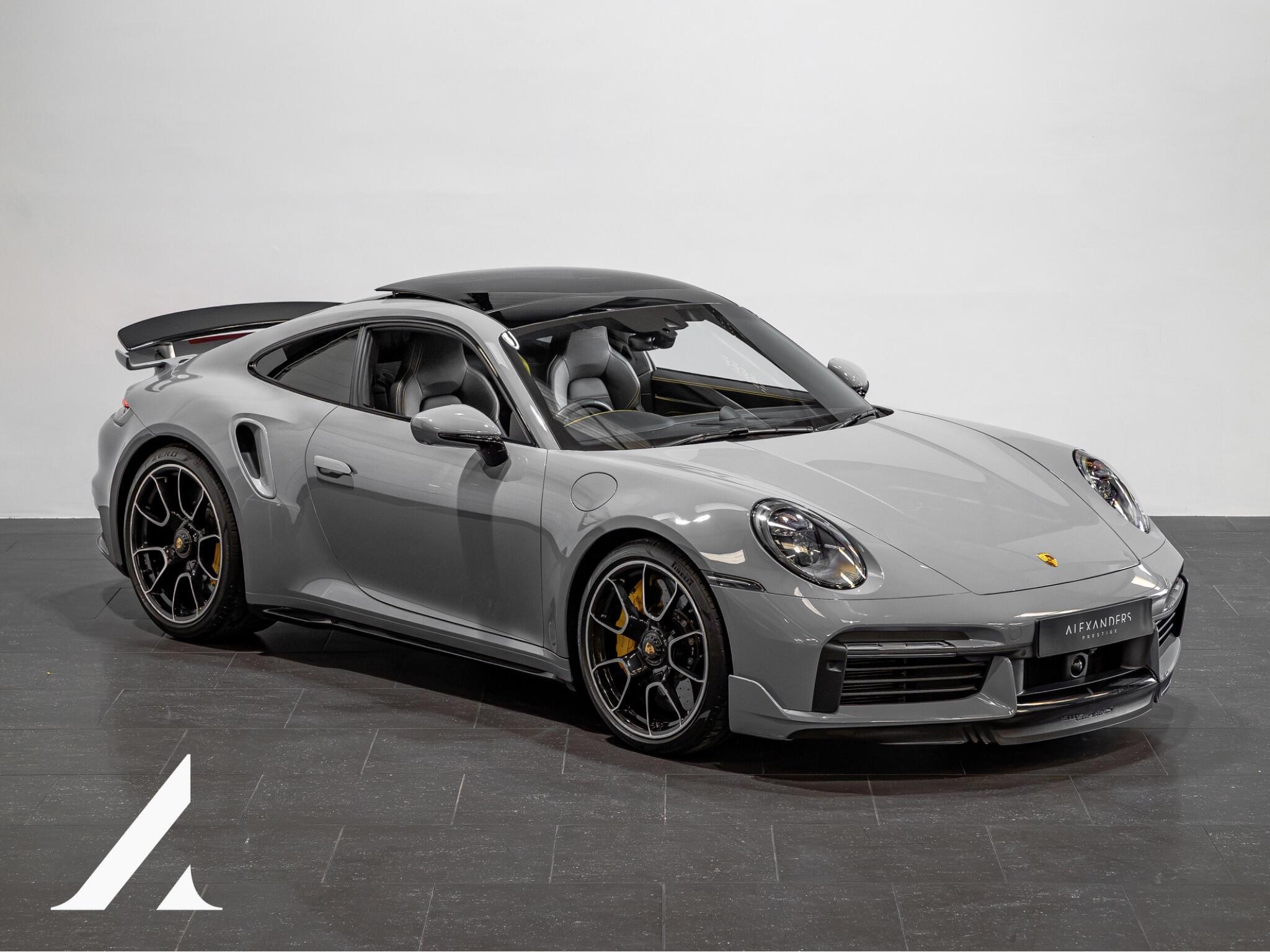 An exterior shot of the front right on a 2022 Porsche 911