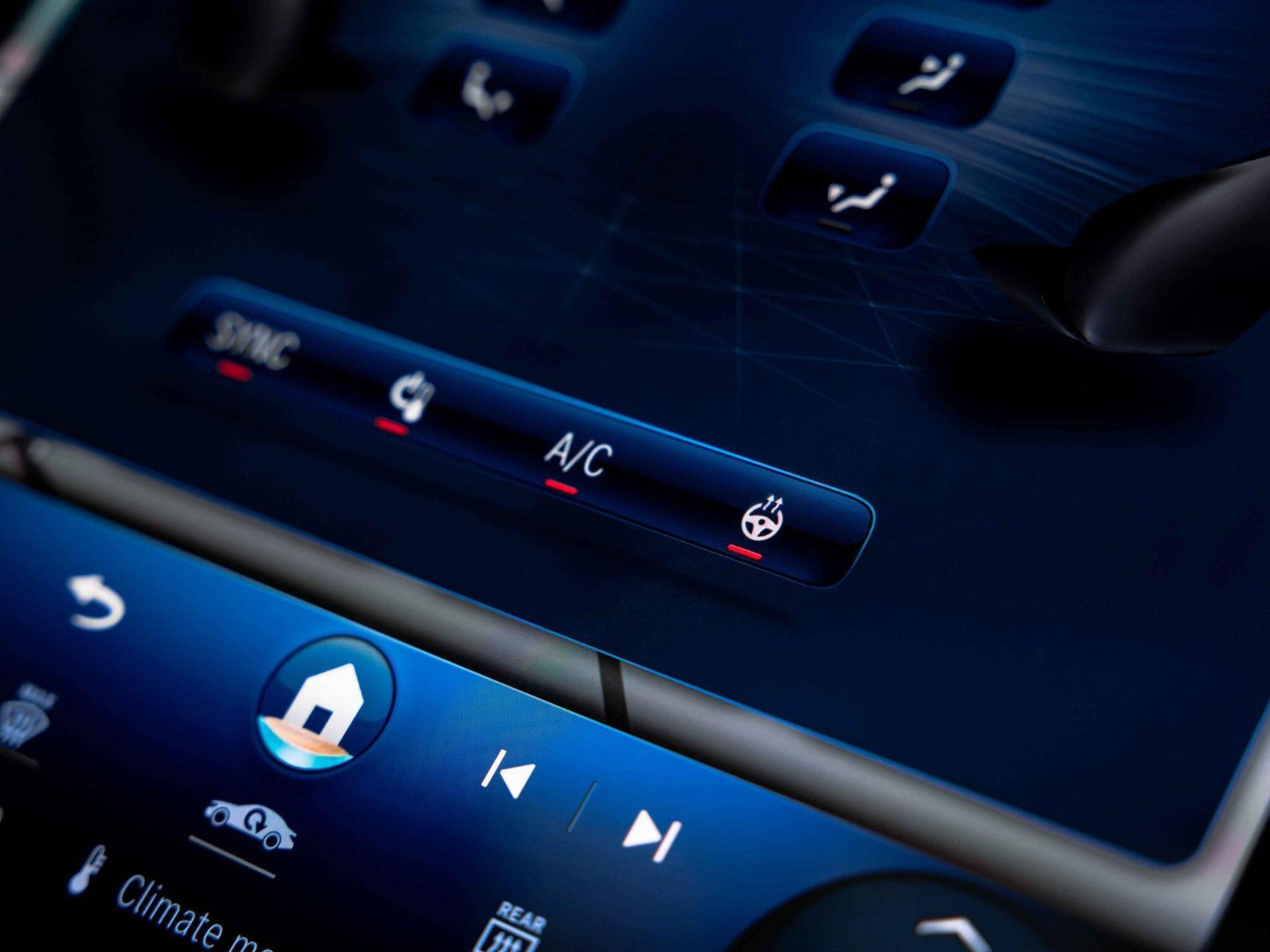 An interior shot of the misc controls on a 2024 Mercedes-Benz AMG GT