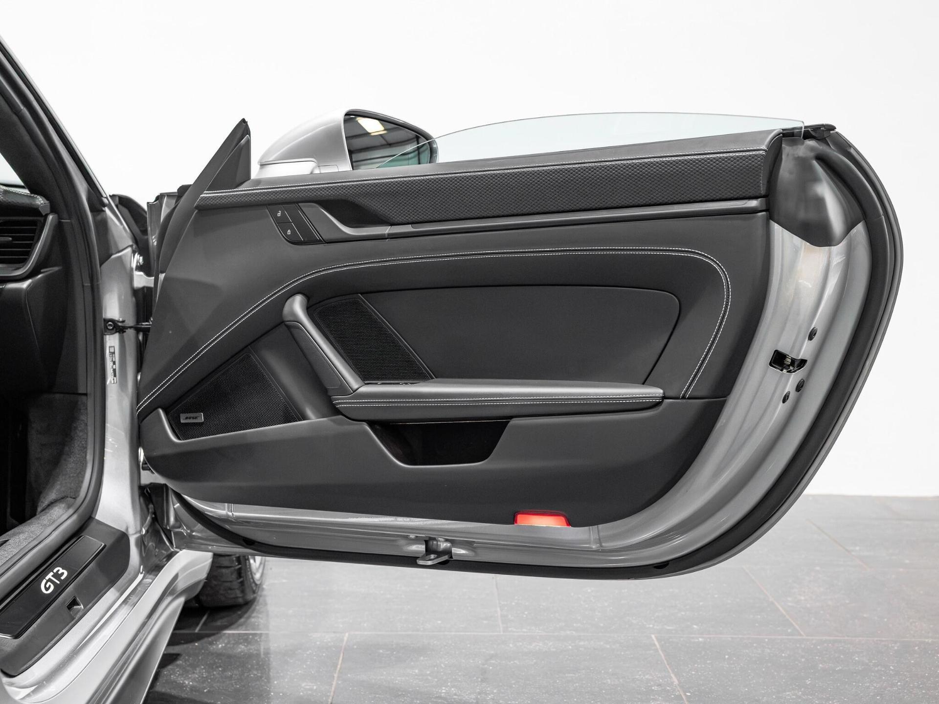 An interior shot of the door interior on a 2026 Porsche 911
