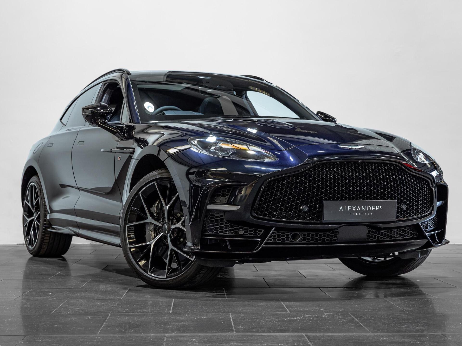 An exterior shot of the front right on a 2025 Aston Martin DBX