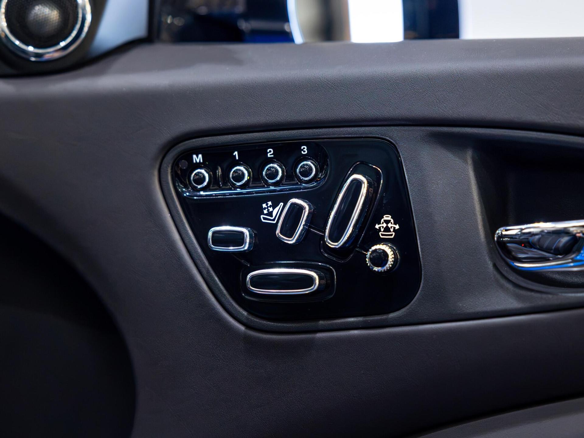 An interior shot of the misc controls on a 2014 Jaguar XKR-S