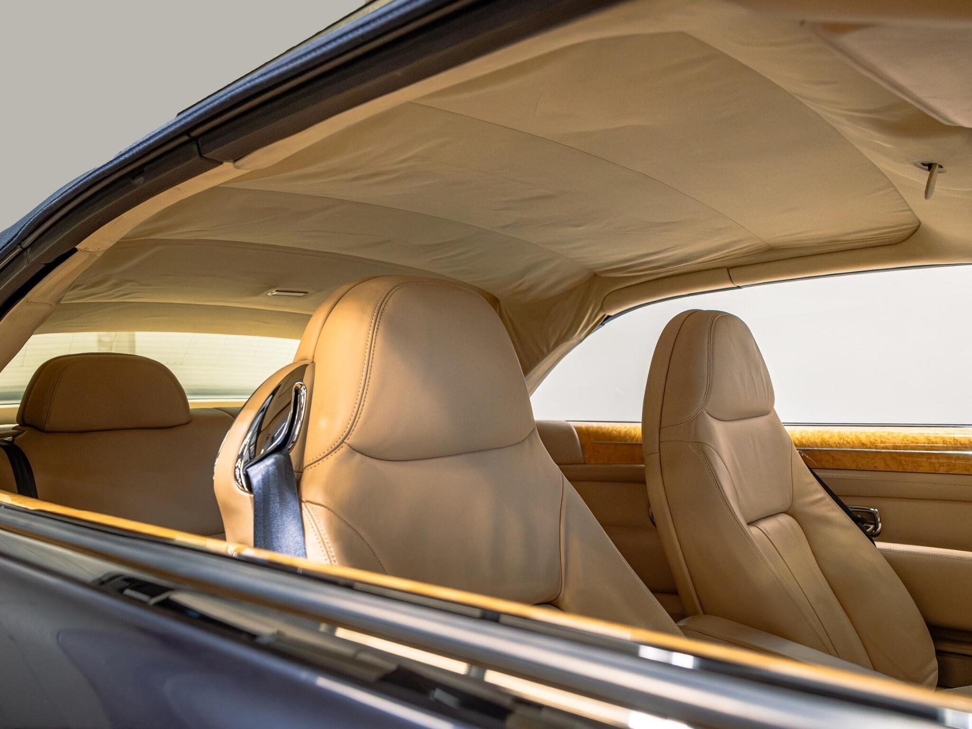 An interior shot of the driver seat on a 2006 Bentley Azure