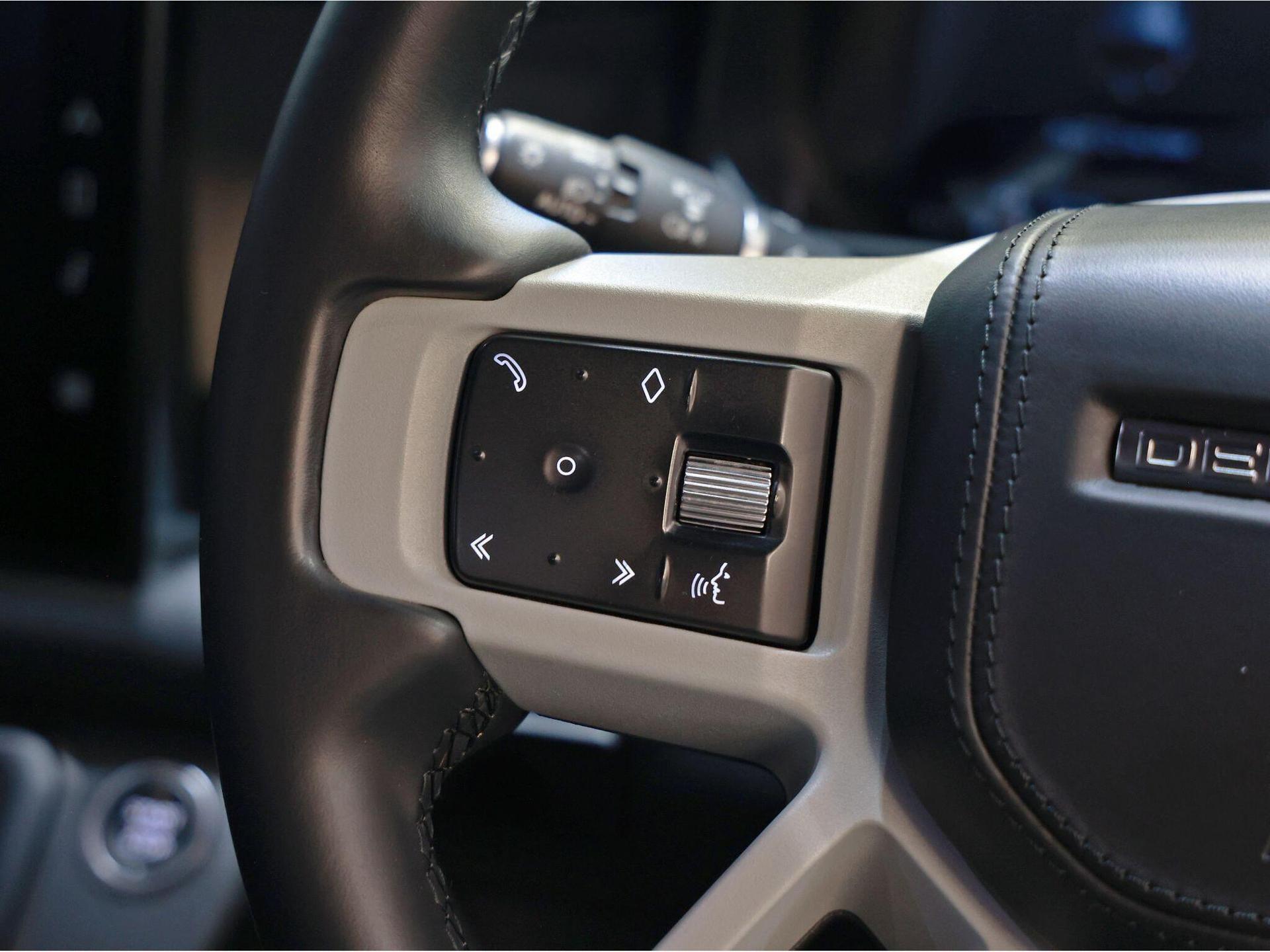 An interior shot of the misc controls on a 2022 Land Rover Defender 110