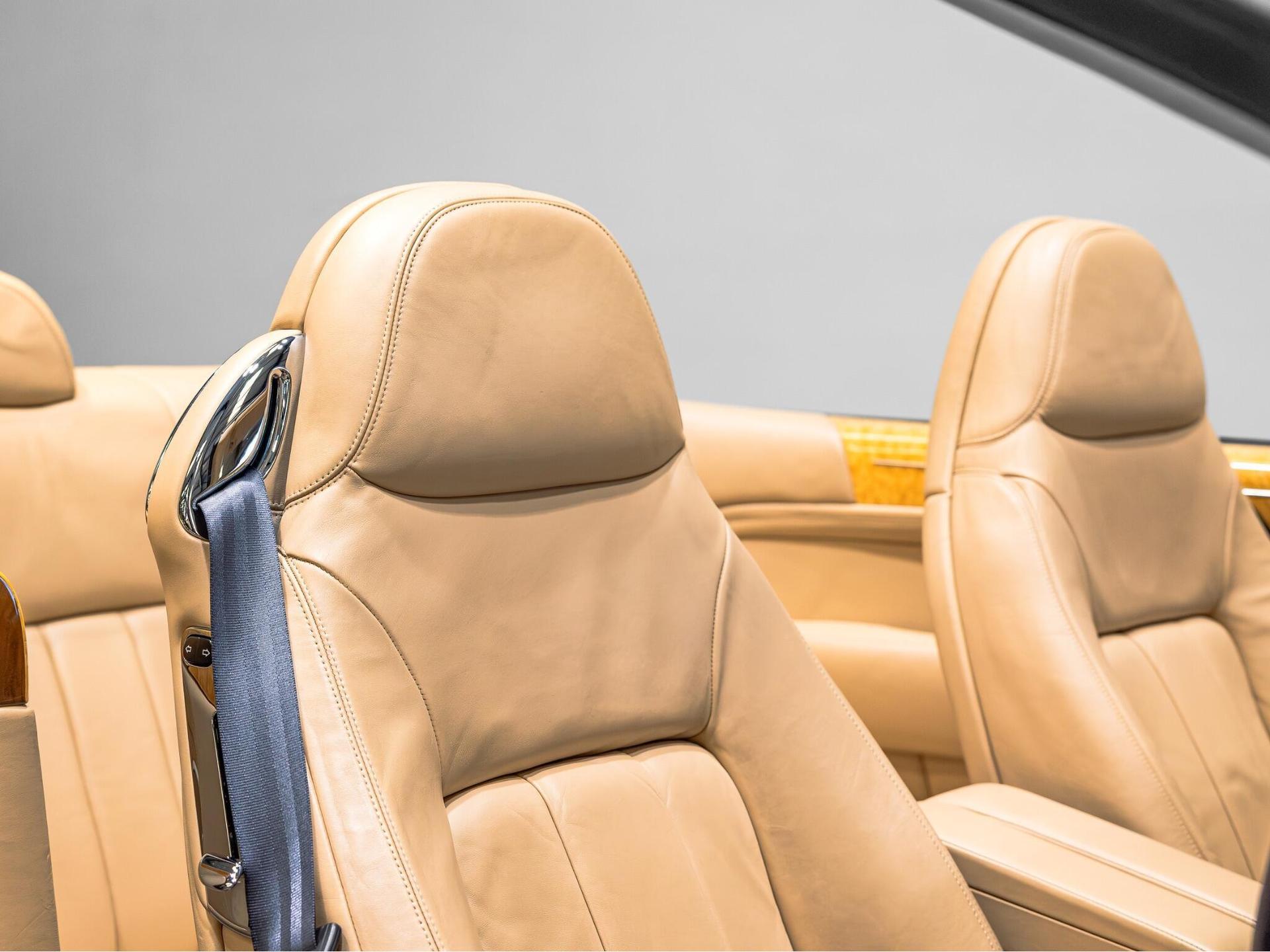An interior shot of the driver seat on a 2006 Bentley Azure
