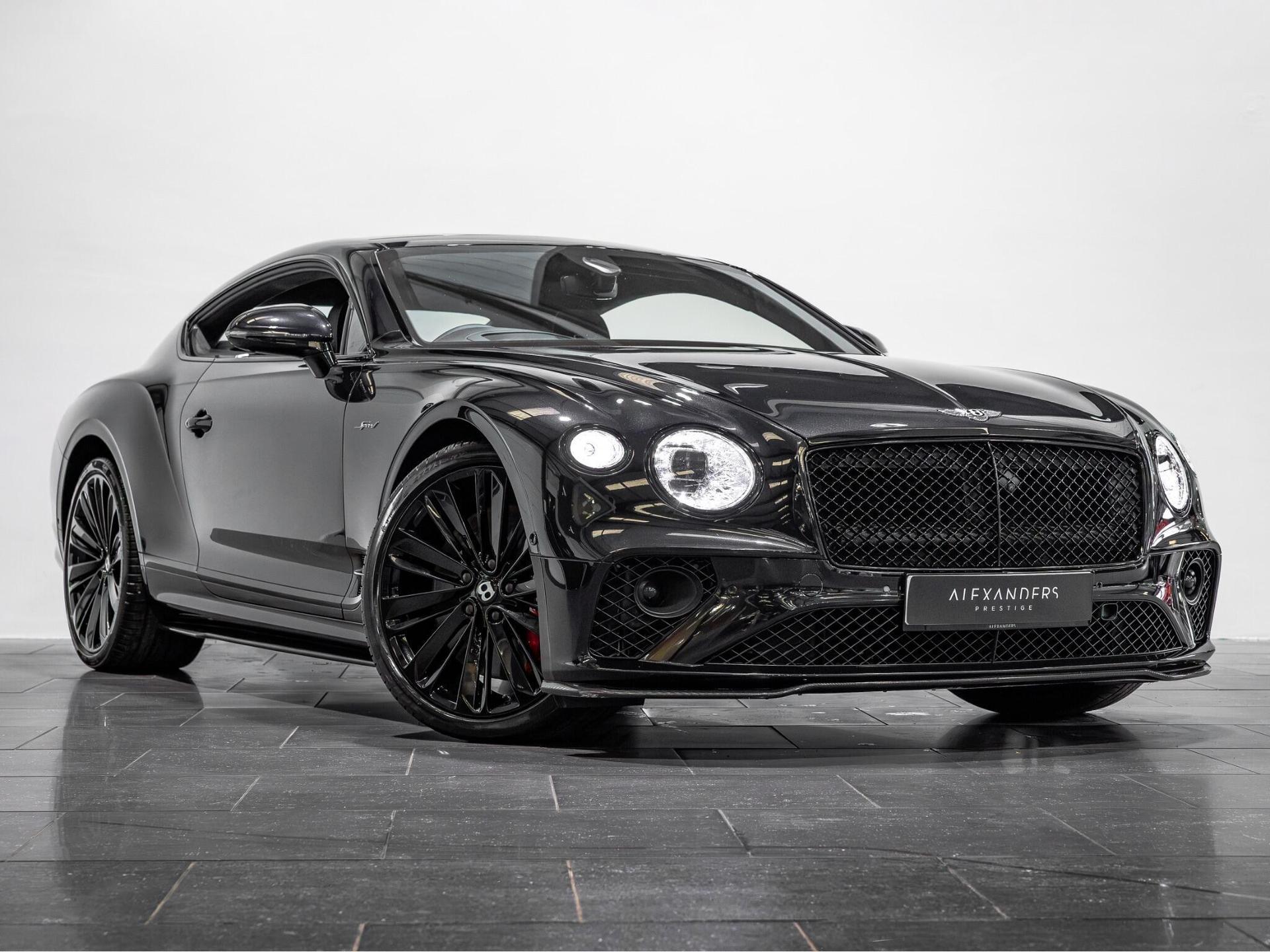 An exterior shot of the front right on a 2021 Bentley Continental
