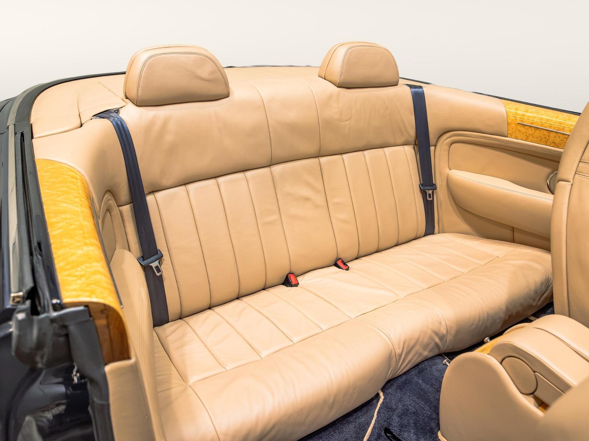 An interior shot of the seats rear on a 2006 Bentley Azure