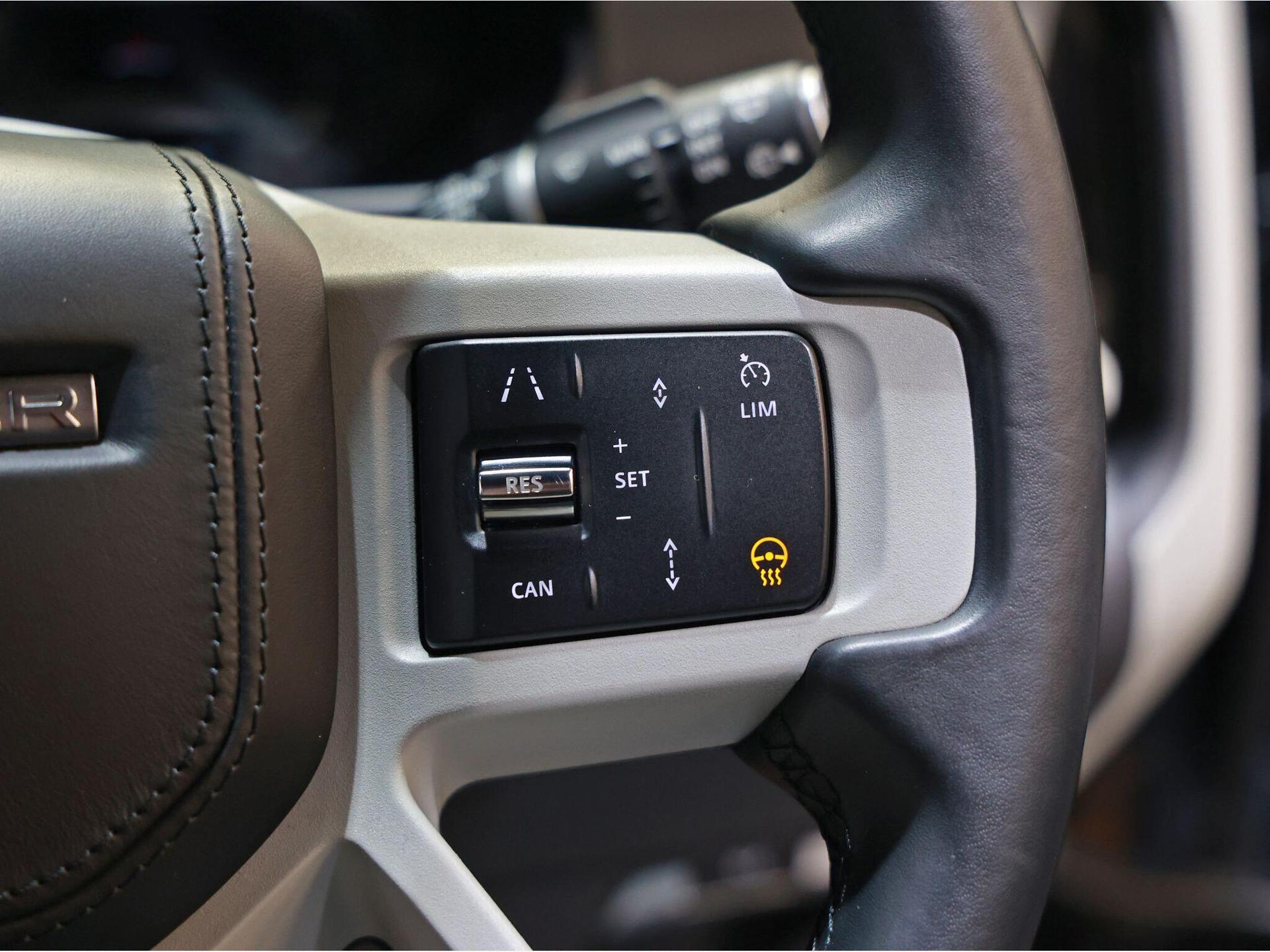 An interior shot of the misc controls on a 2022 Land Rover Defender 110