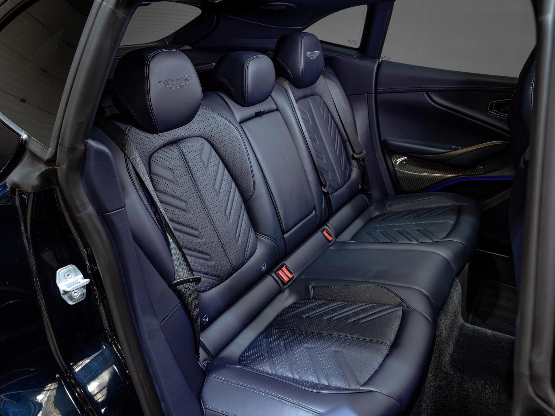 An interior shot of the seats rear on a 2025 Aston Martin DBX