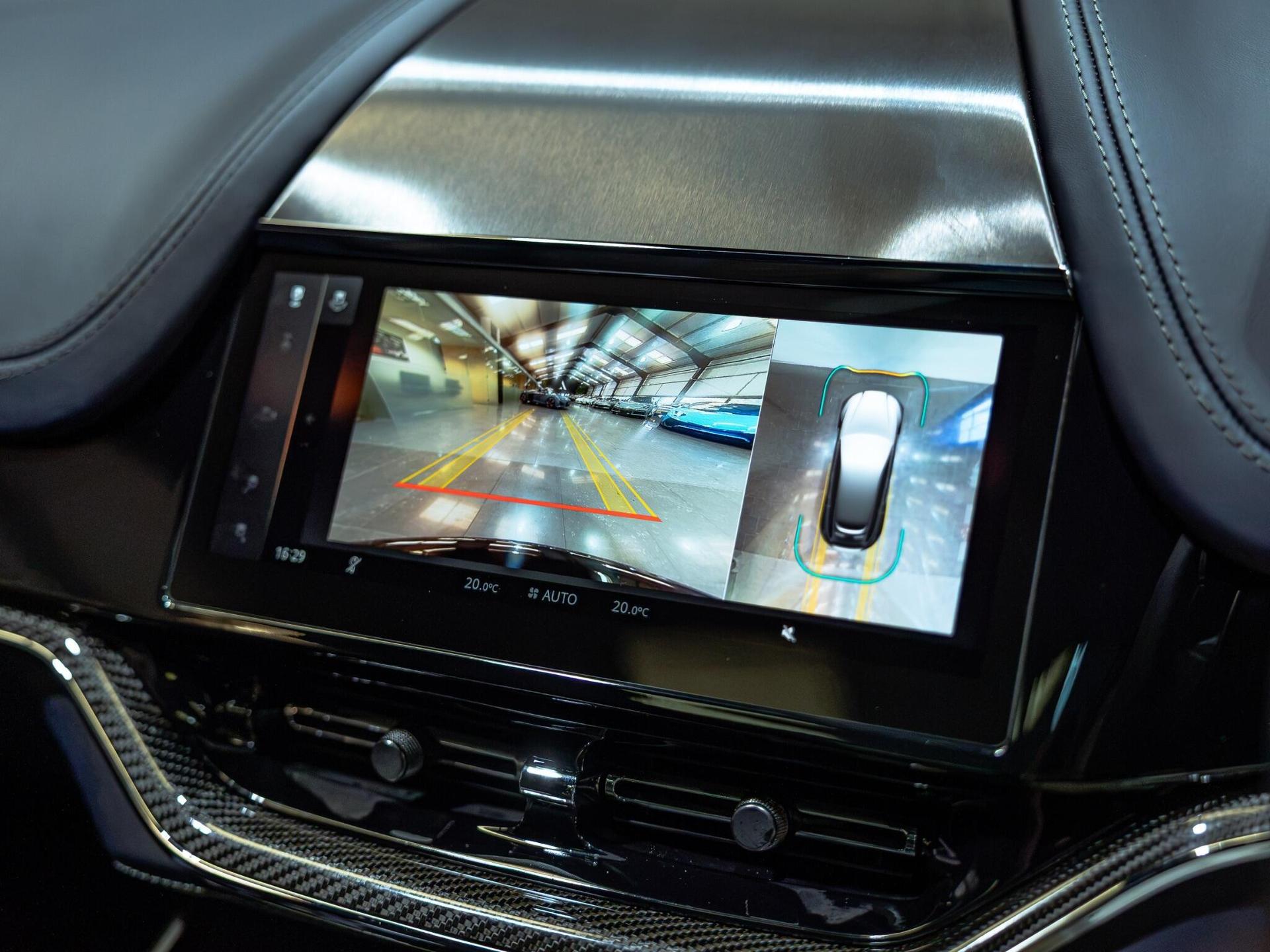 An interior shot of the infotainment system on a 2025 Aston Martin DBX