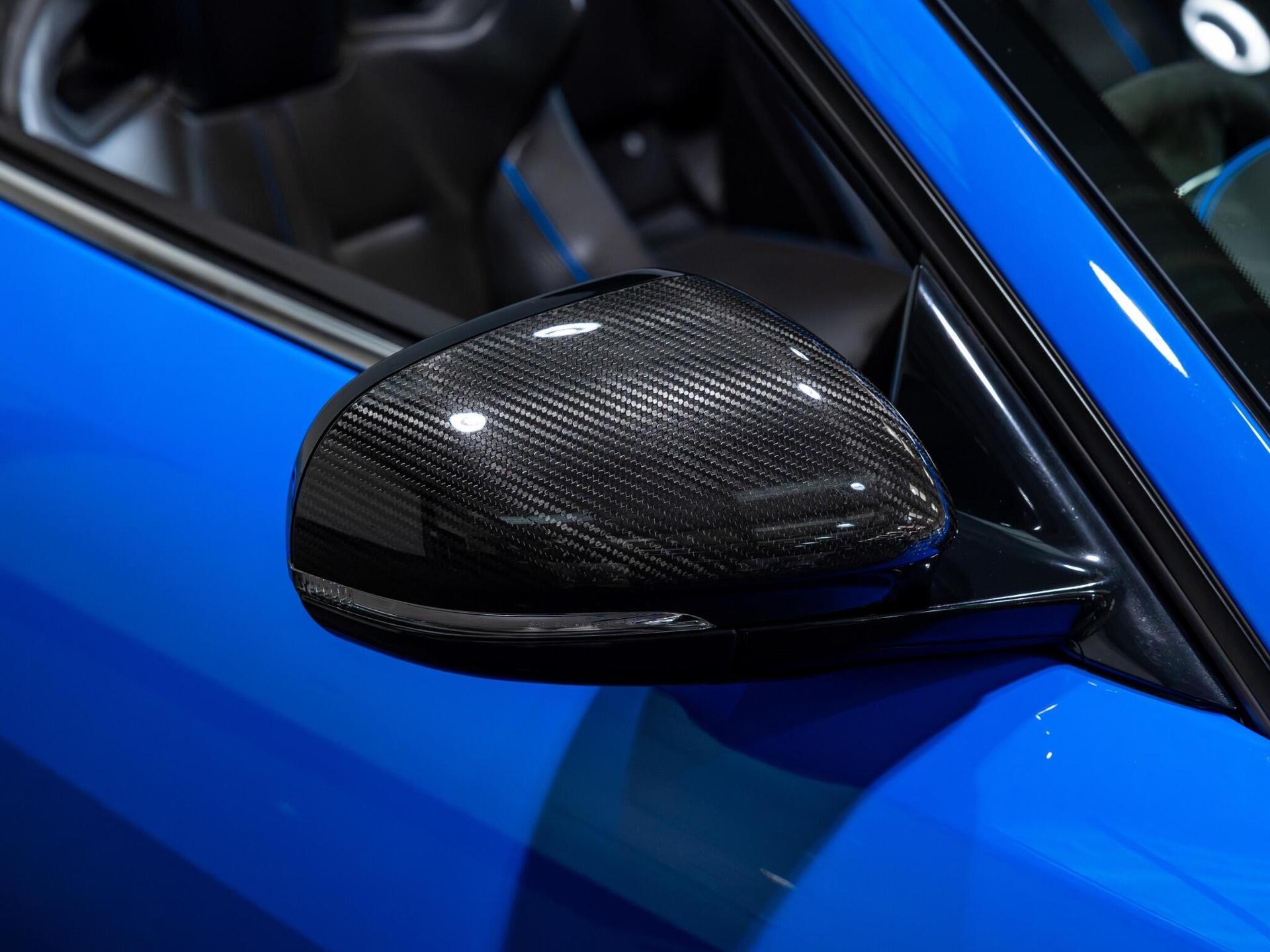 An exterior shot of the wing mirror on a 2014 Jaguar XKR-S