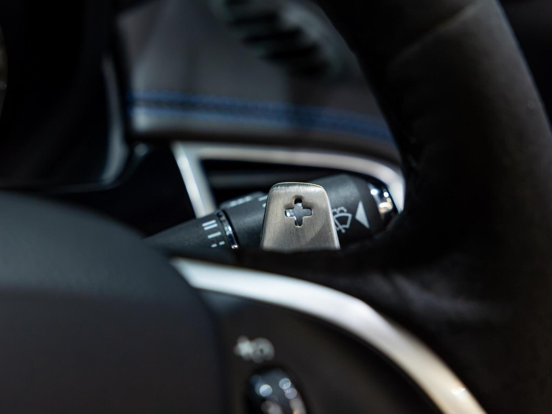 An interior shot of the misc controls on a 2014 Jaguar XKR-S