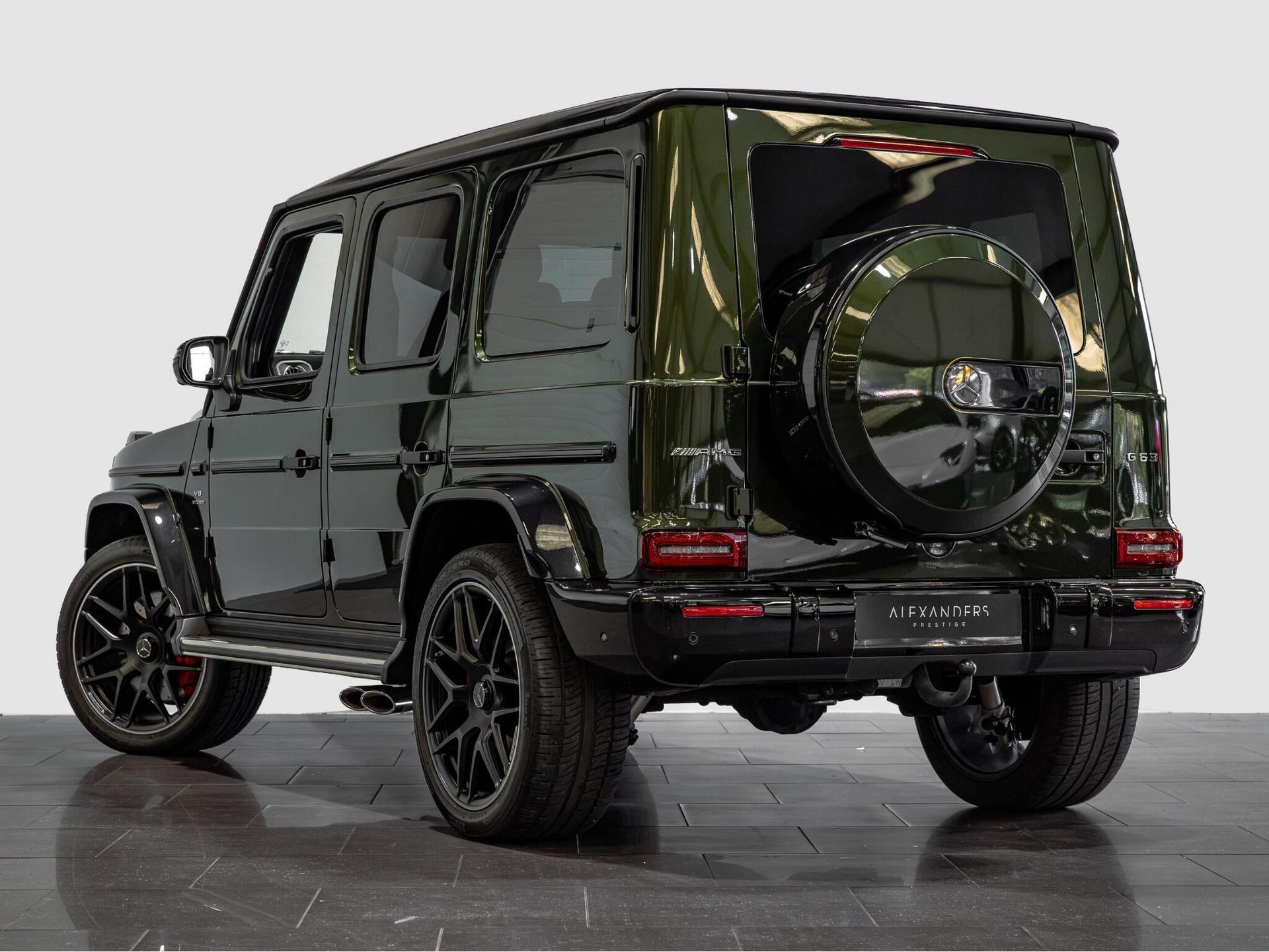 An exterior shot of the rear left on a 2023 Mercedes-Benz G Class