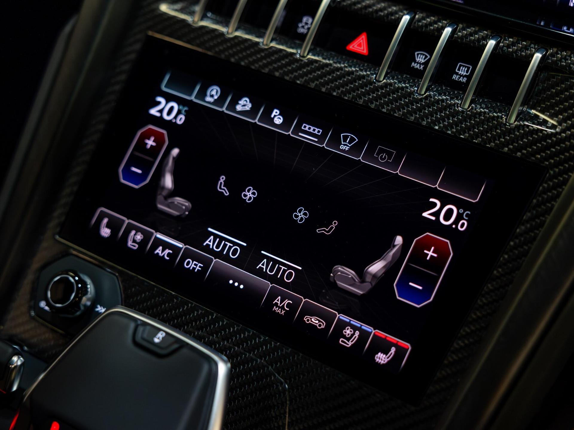 An interior shot of the misc controls on a 2023 Lamborghini Urus
