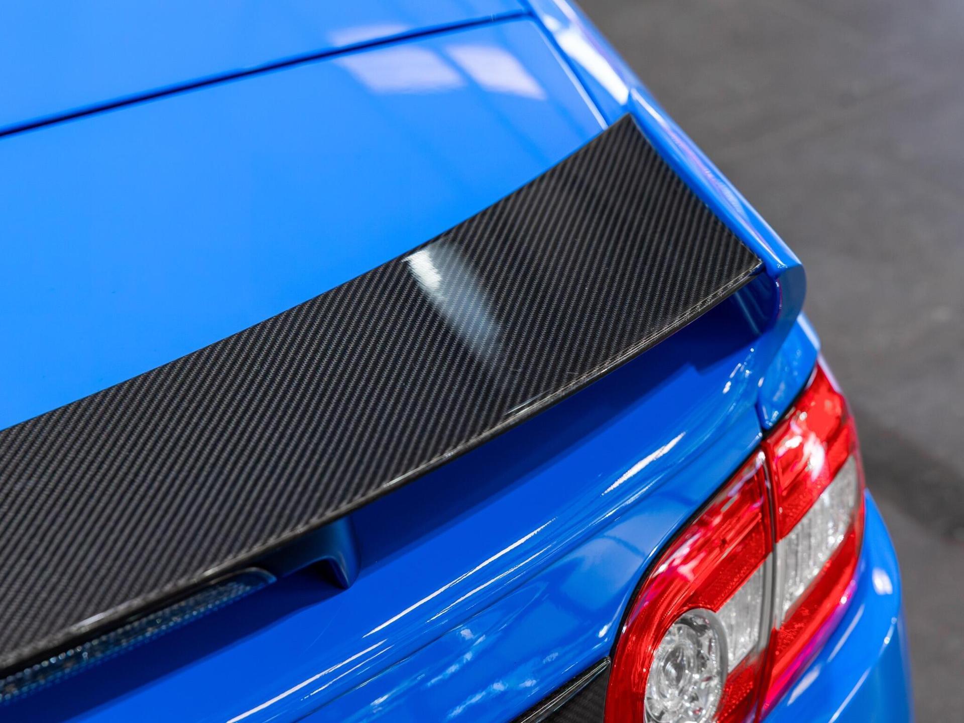 An exterior shot of the badge exterior on a 2014 Jaguar XKR-S