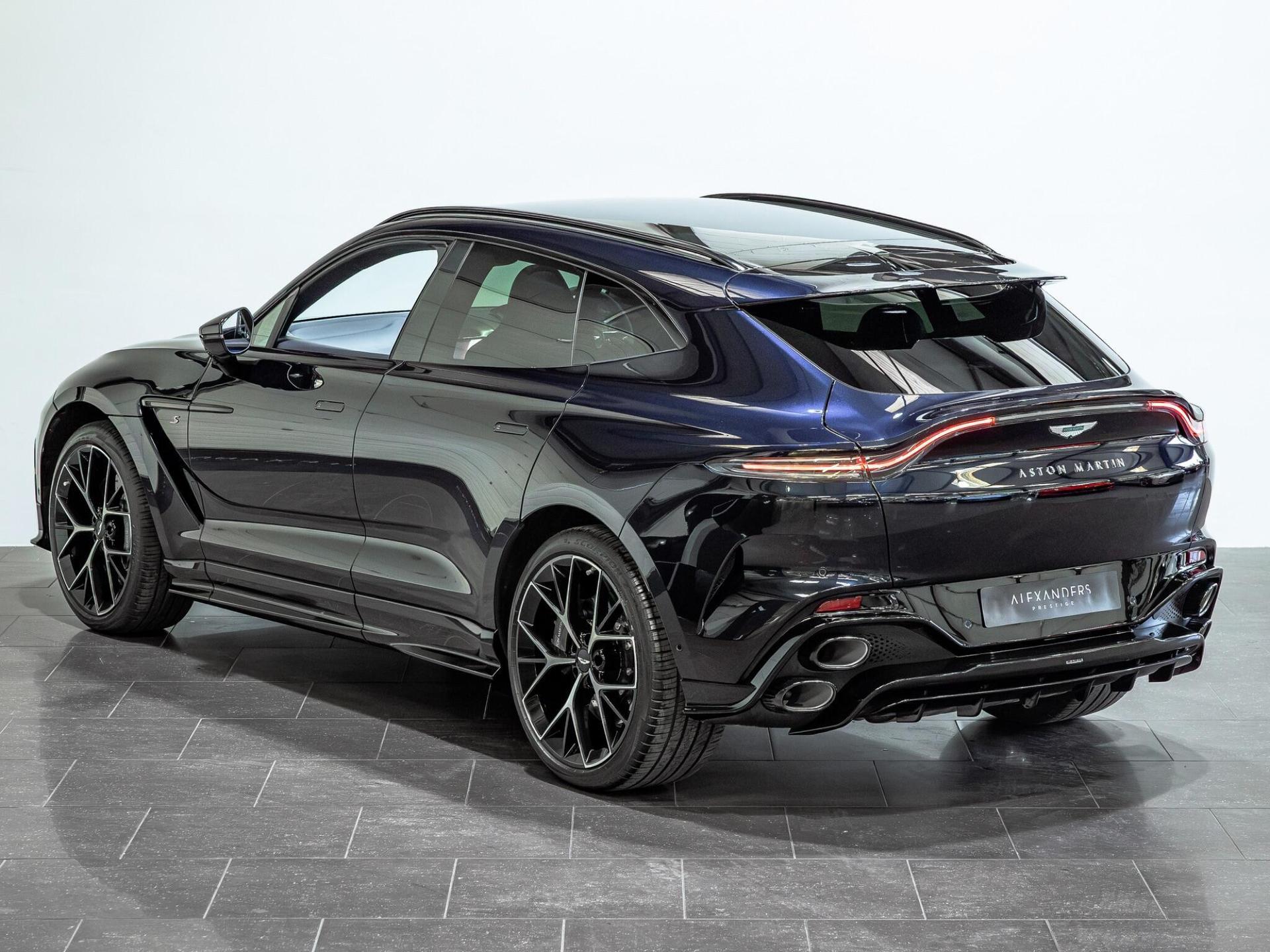 An exterior shot of the rear left on a 2025 Aston Martin DBX