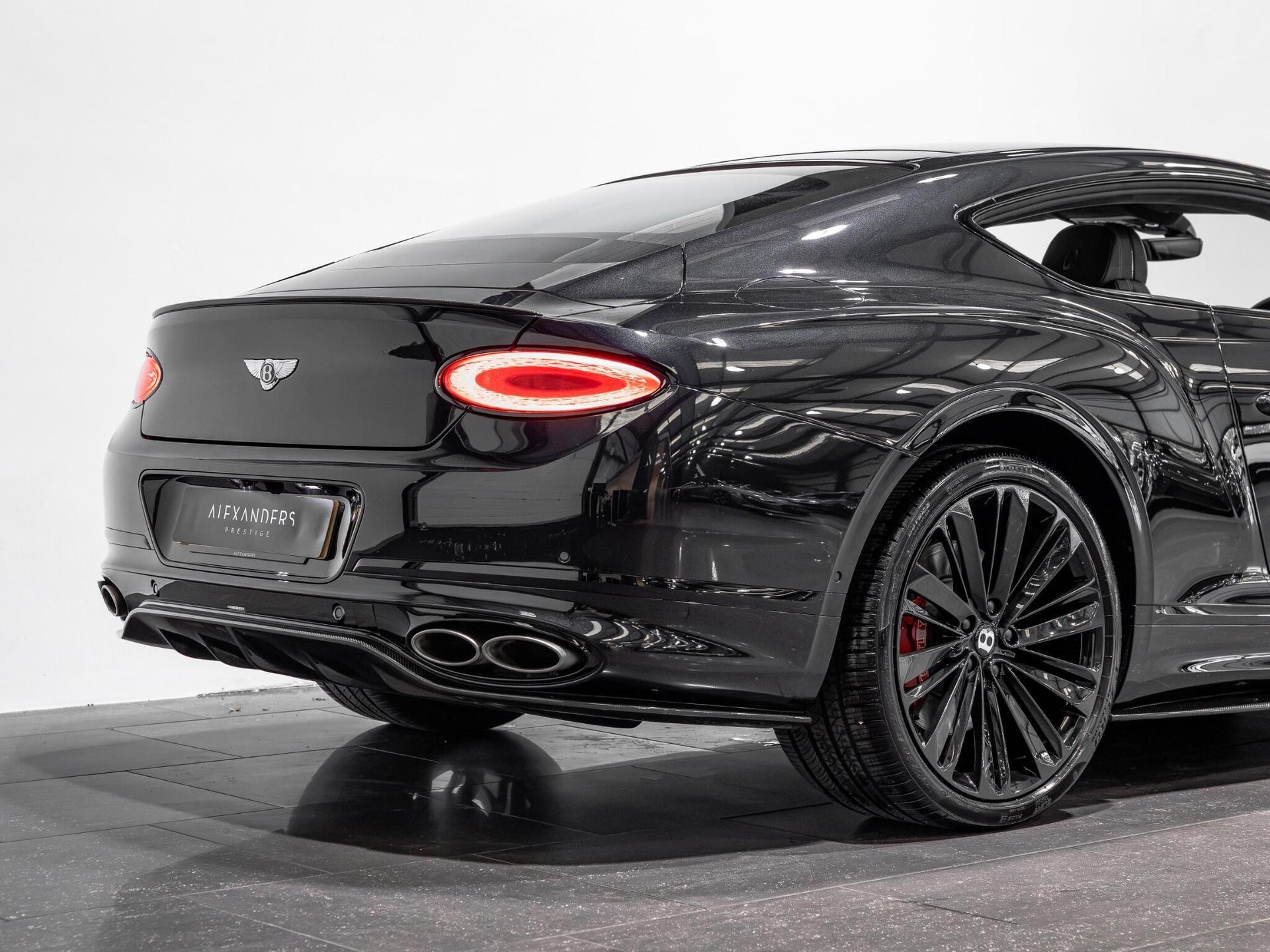 An exterior shot of the rear right on a 2021 Bentley Continental