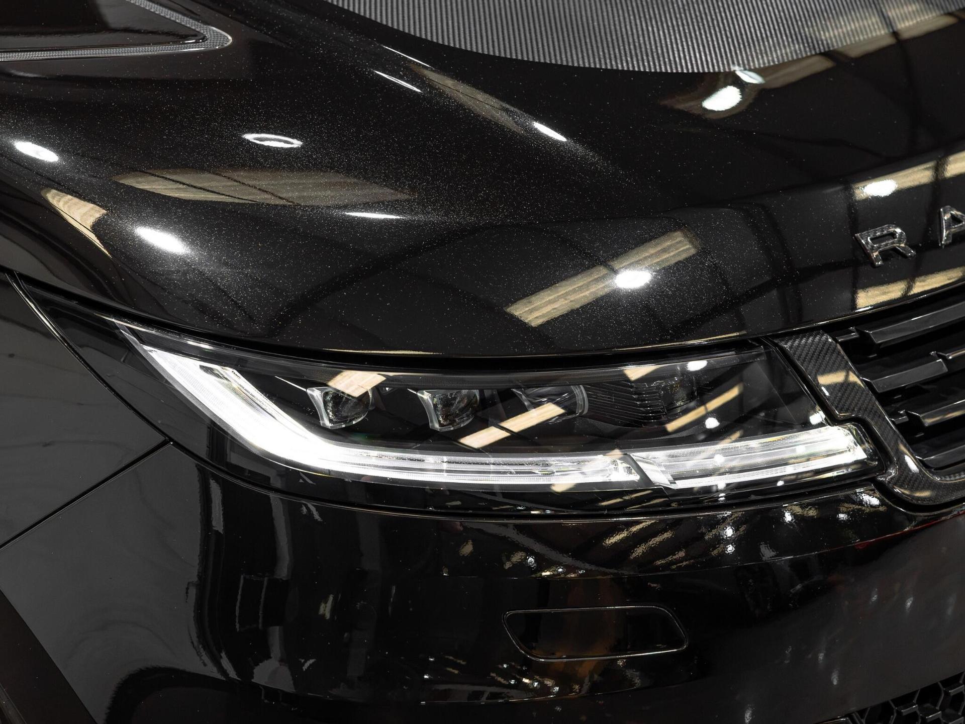 An exterior shot of the lights front on a 2024 Land Rover Range Rover Sport