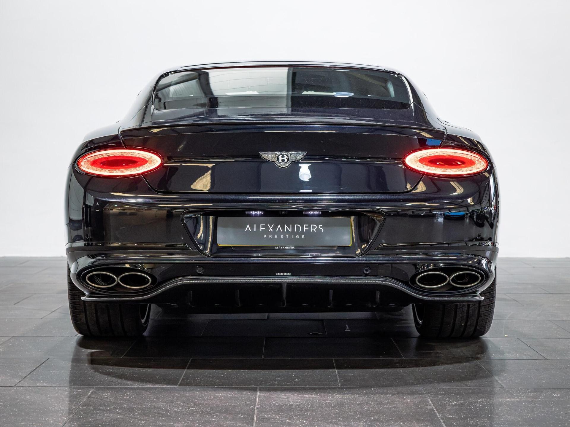 An exterior shot of the rear on a 2021 Bentley Continental