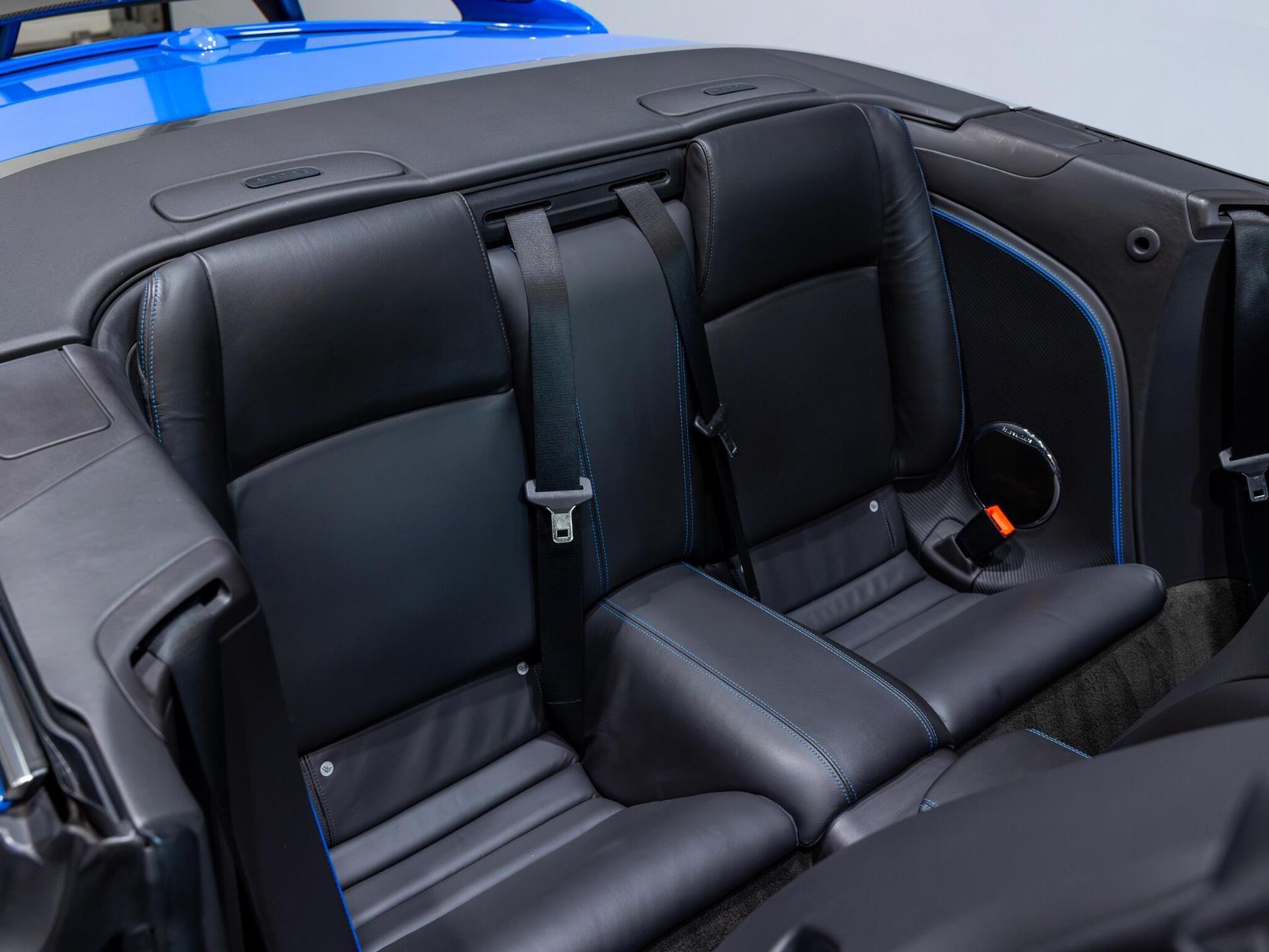 An interior shot of the seats rear on a 2014 Jaguar XKR-S