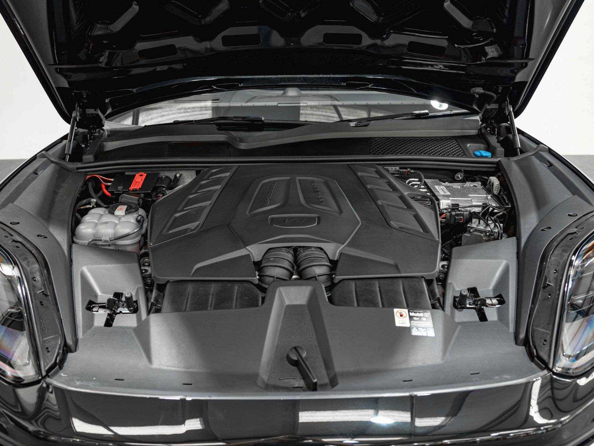 An exterior shot of the engine on a 2025 Porsche Cayenne
