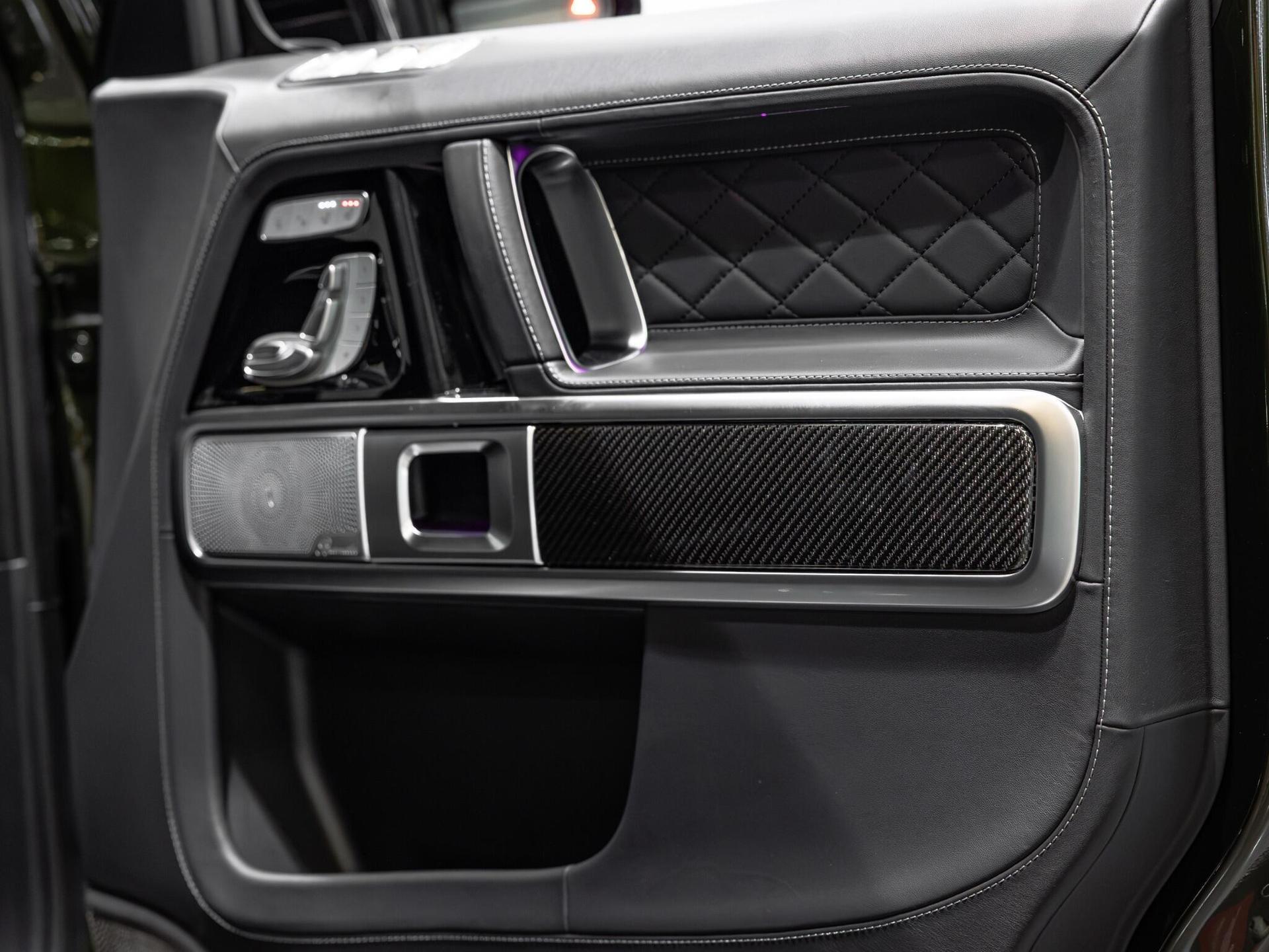 An interior shot of the misc controls on a 2023 Mercedes-Benz G Class