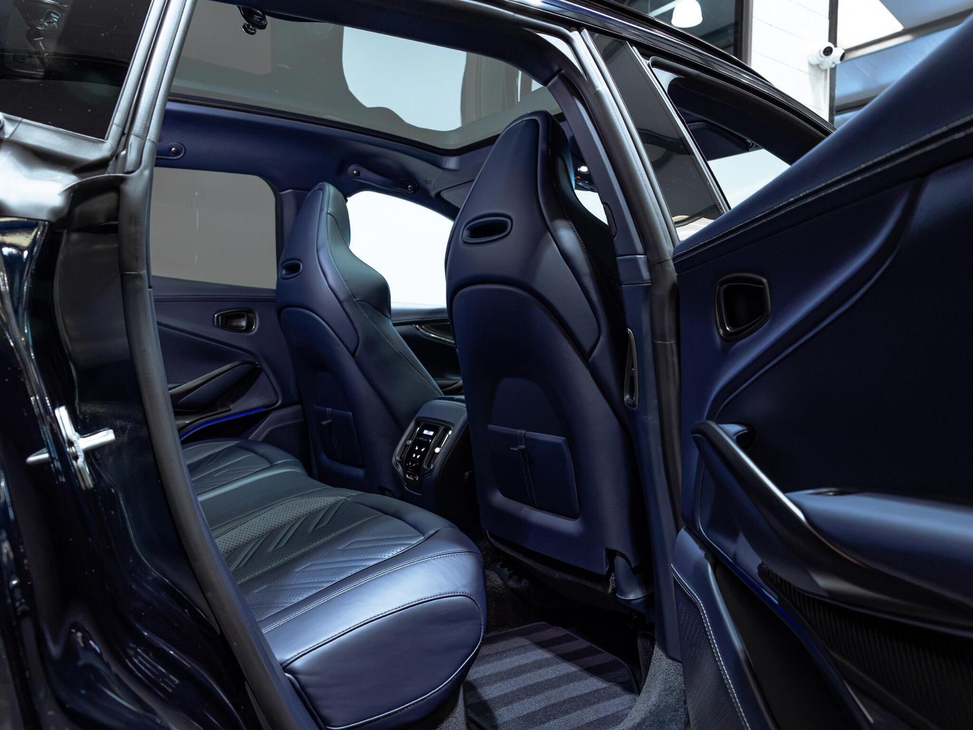An interior shot of the driver seat on a 2025 Aston Martin DBX