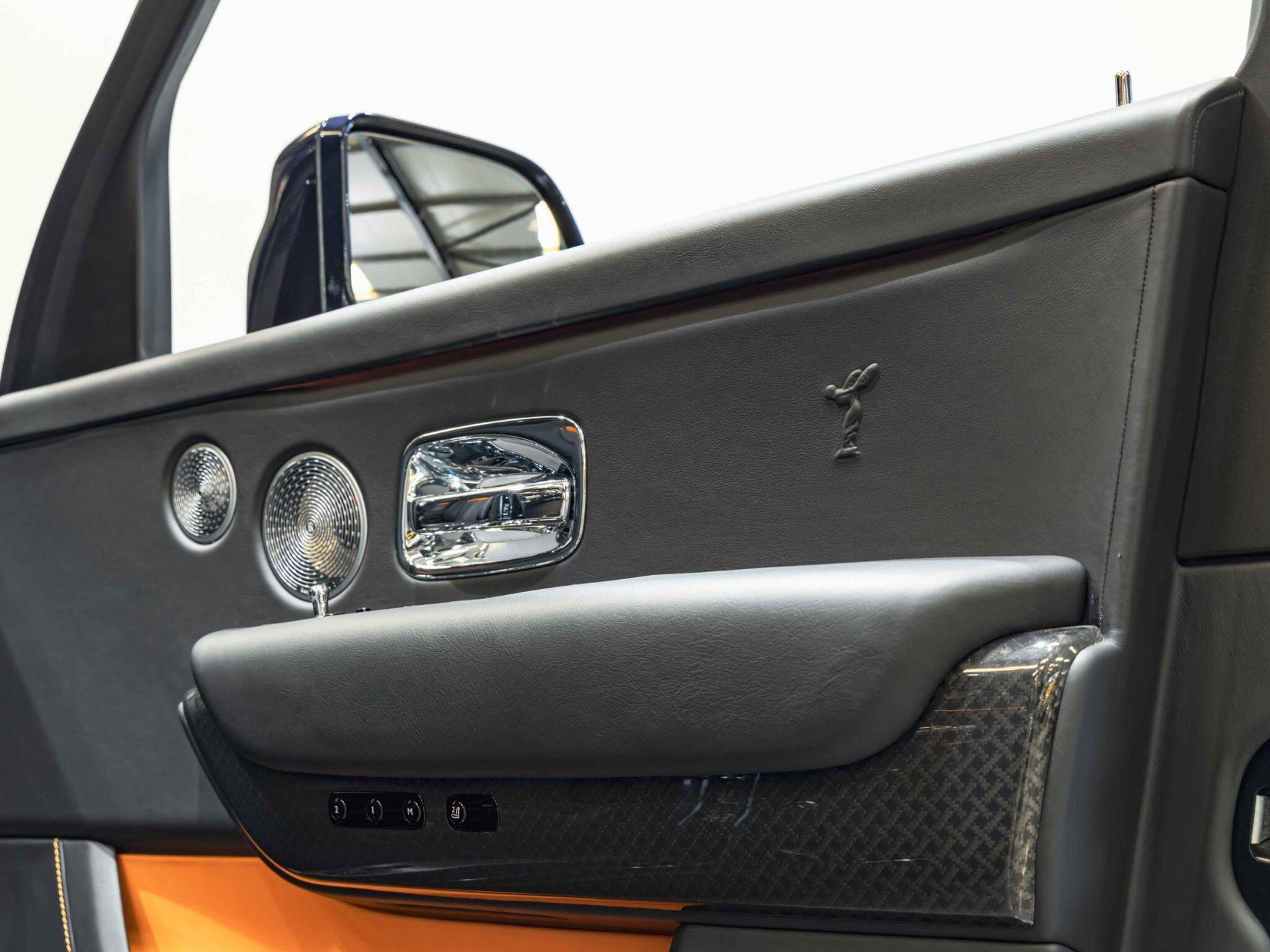 An interior shot of the door interior on a 2023 Rolls-Royce Cullinan