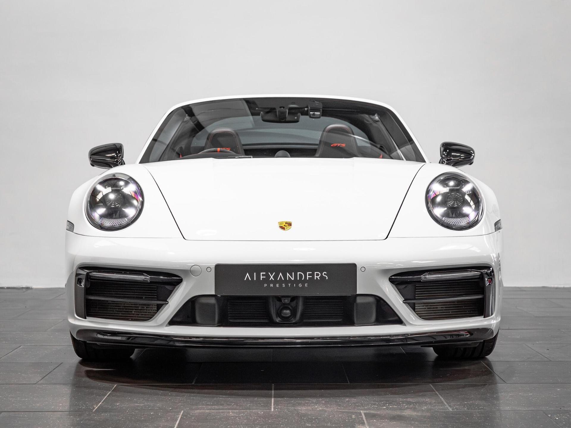 An exterior shot of the front on a 2021 Porsche 911