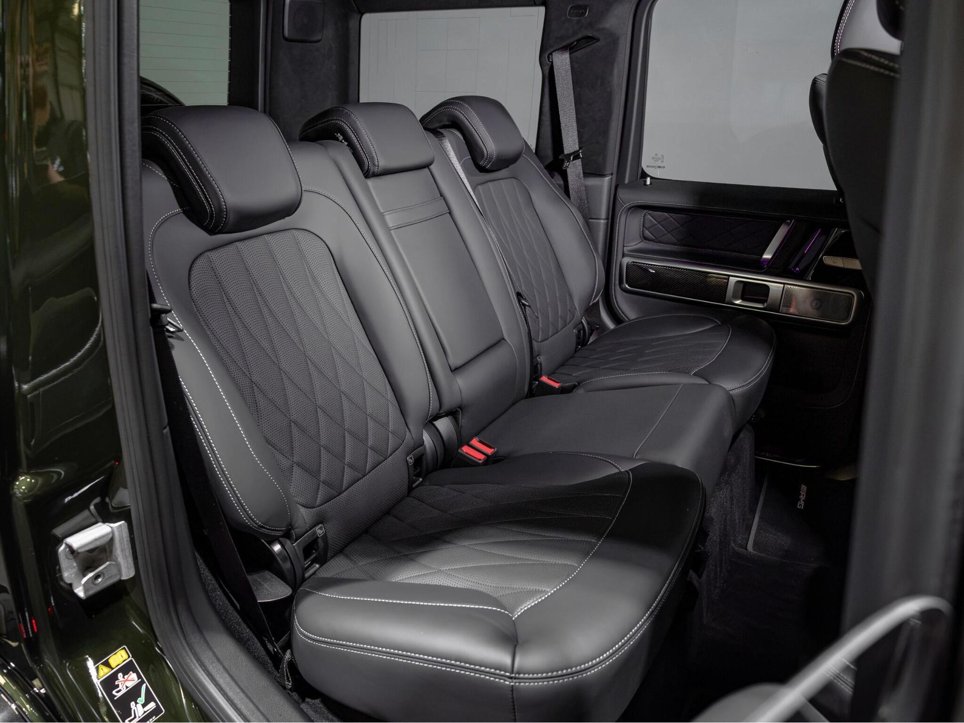 An interior shot of the seats rear on a 2023 Mercedes-Benz G Class
