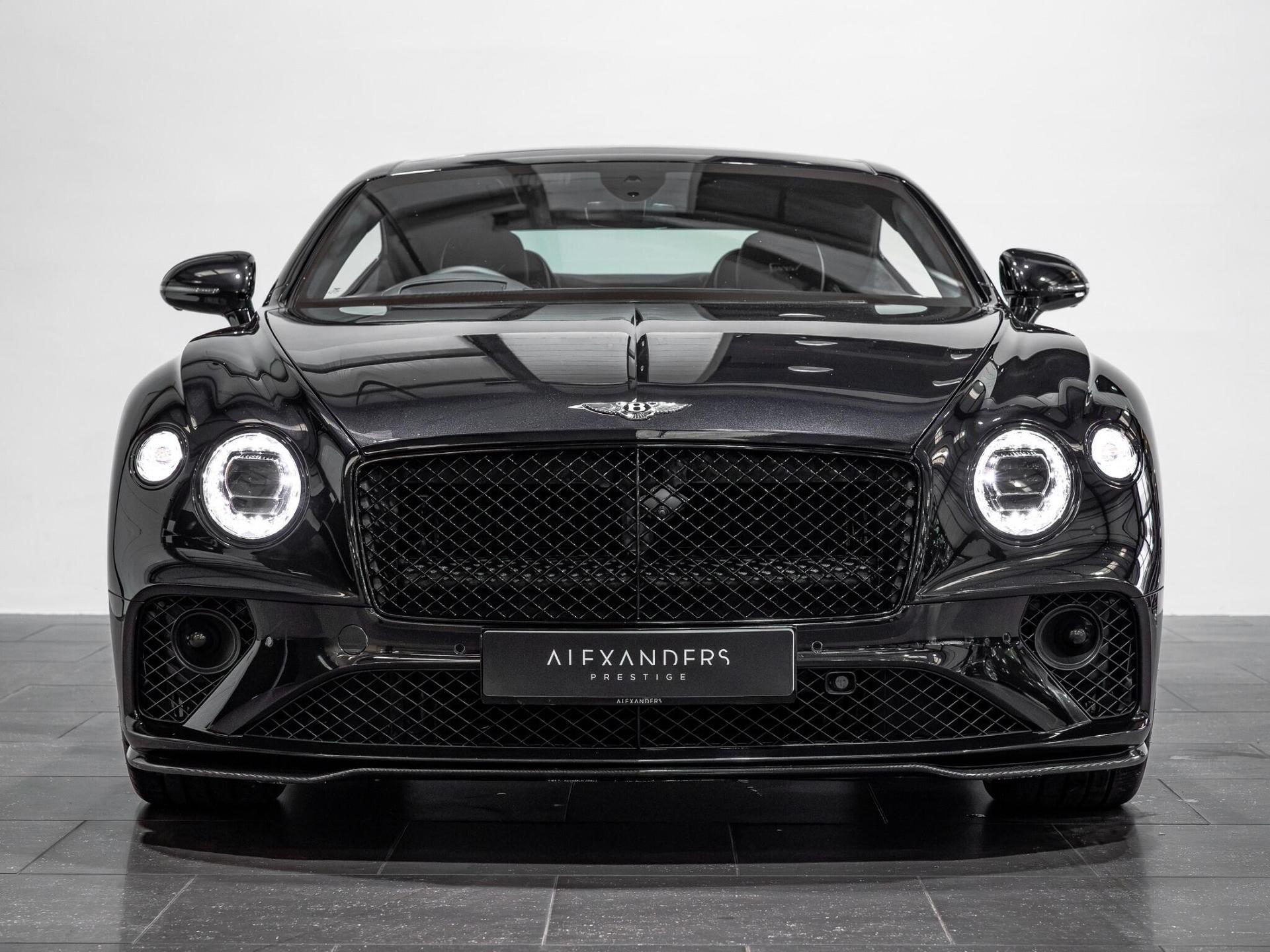 An exterior shot of the front on a 2021 Bentley Continental