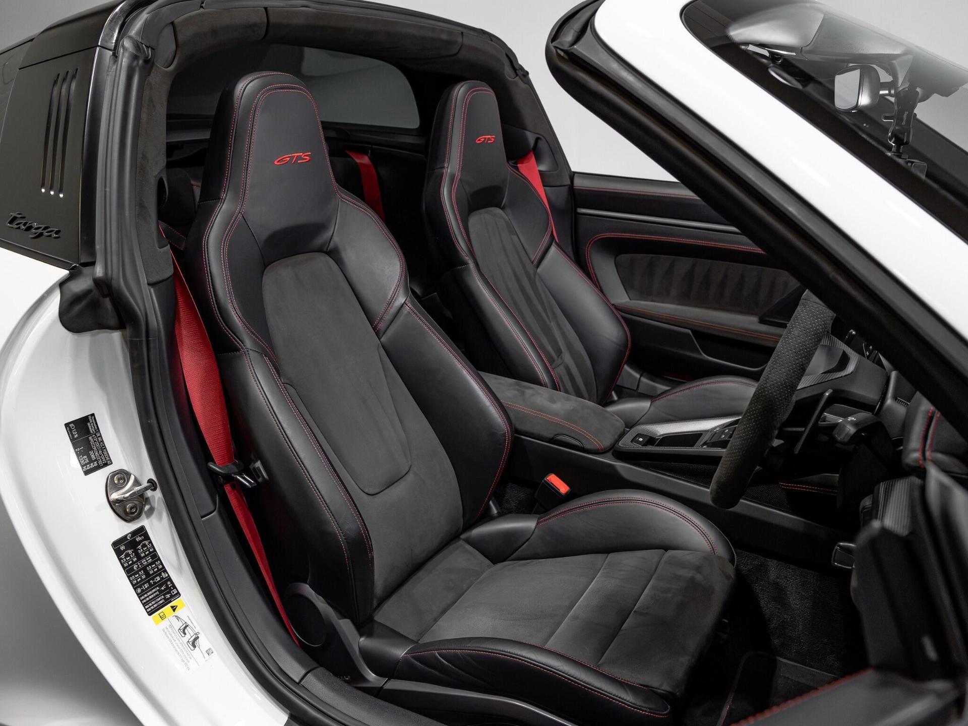 An interior shot of the driver seat on a 2021 Porsche 911
