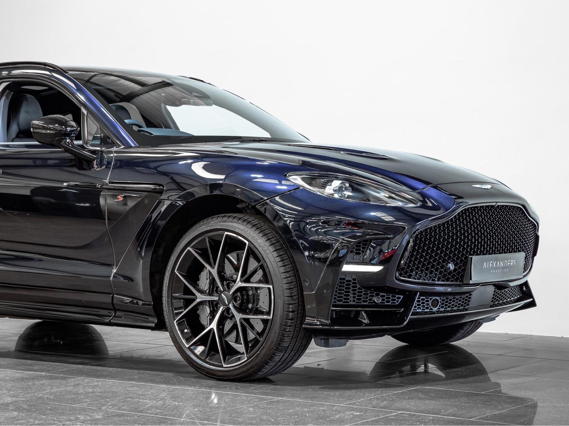 An exterior shot of the front right on a 2025 Aston Martin DBX