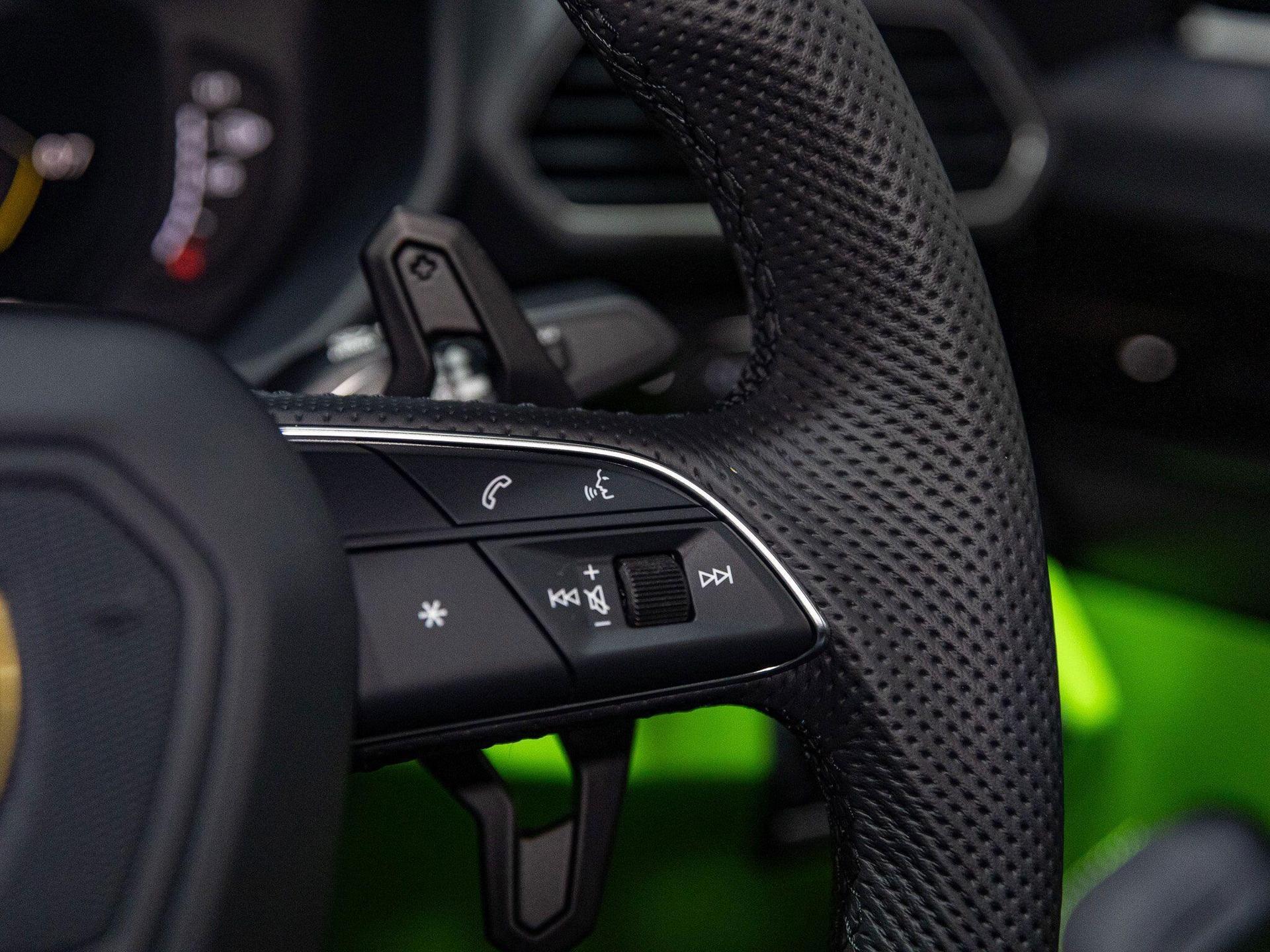 An interior shot of the misc controls on a 2024 Lamborghini Urus