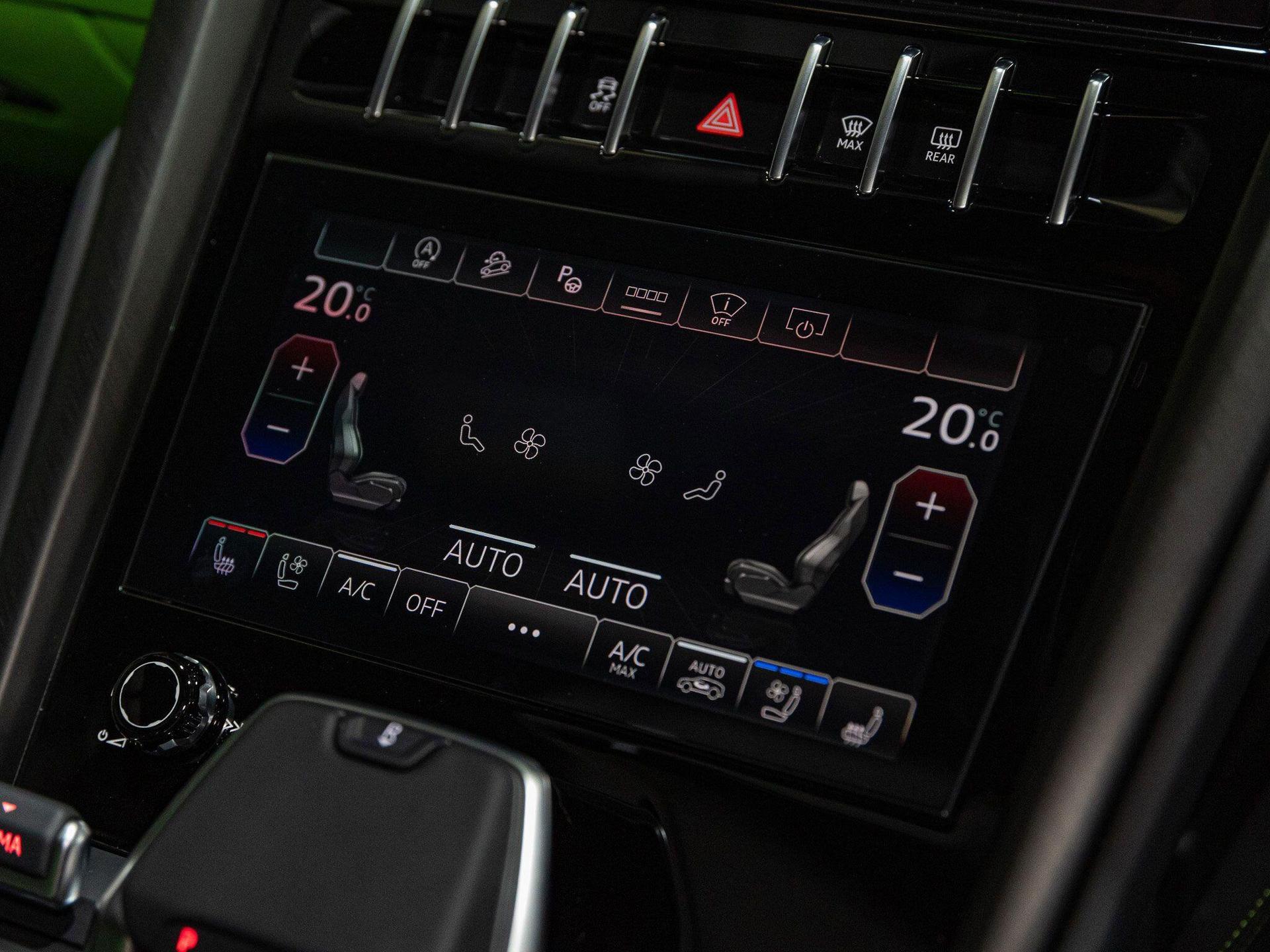 An interior shot of the infotainment system on a 2024 Lamborghini Urus