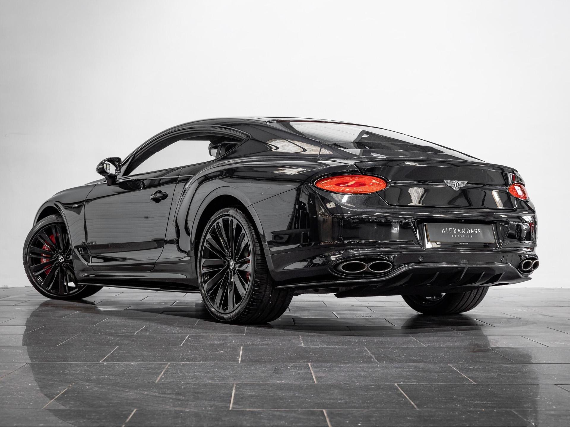 An exterior shot of the rear left on a 2021 Bentley Continental