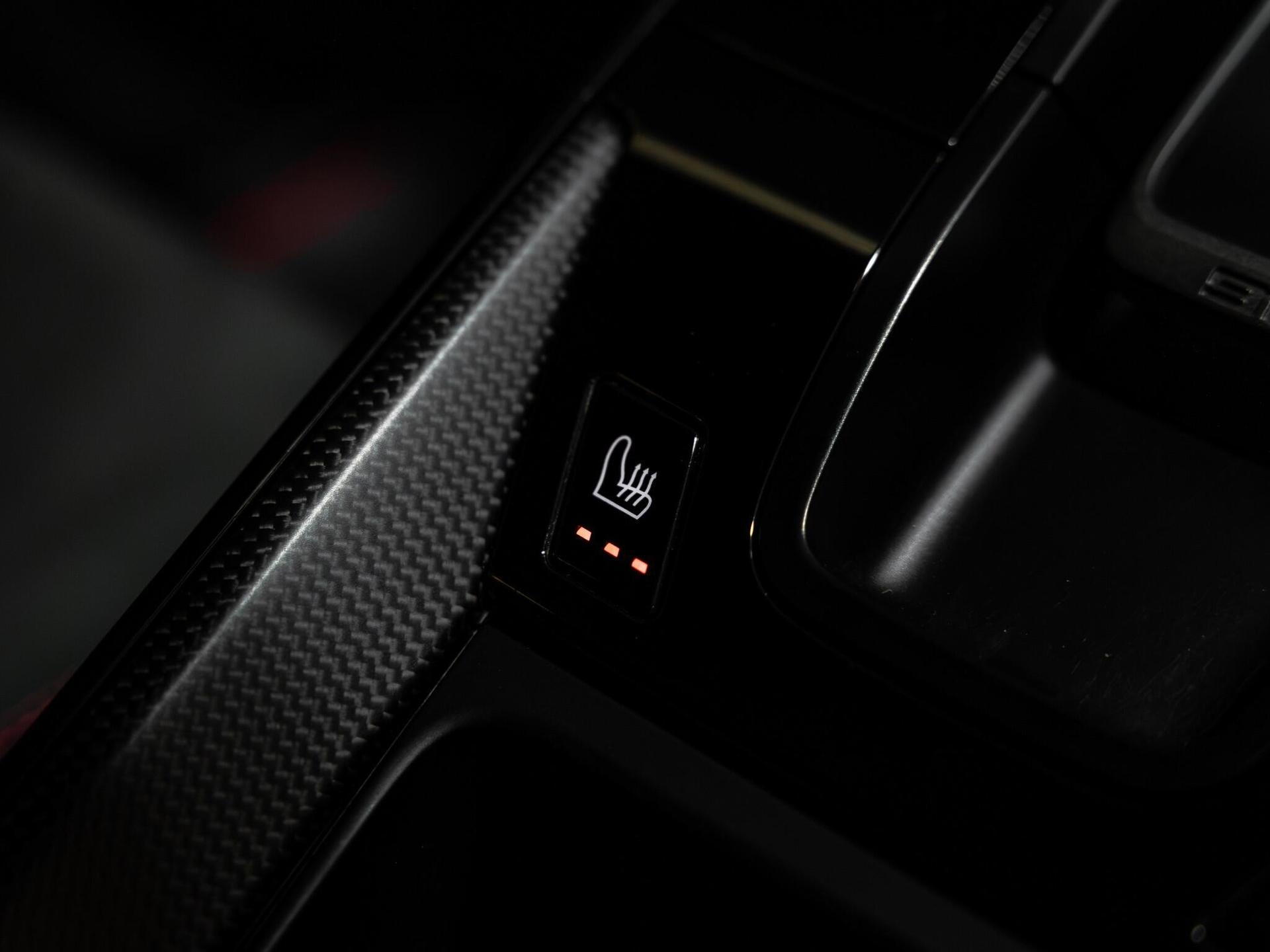 An interior shot of the misc controls on a 2021 Porsche 911