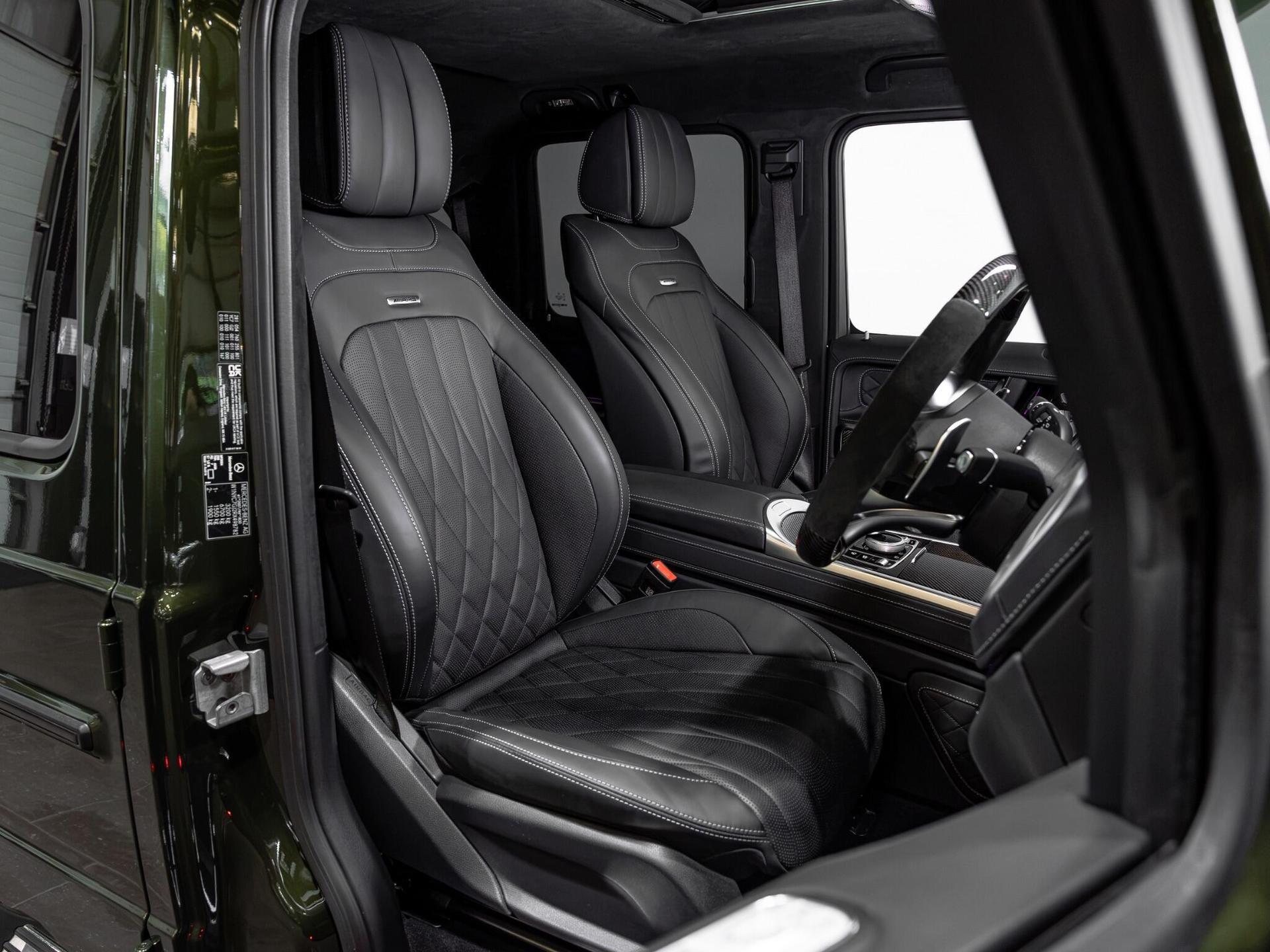 An interior shot of the driver seat on a 2023 Mercedes-Benz G Class