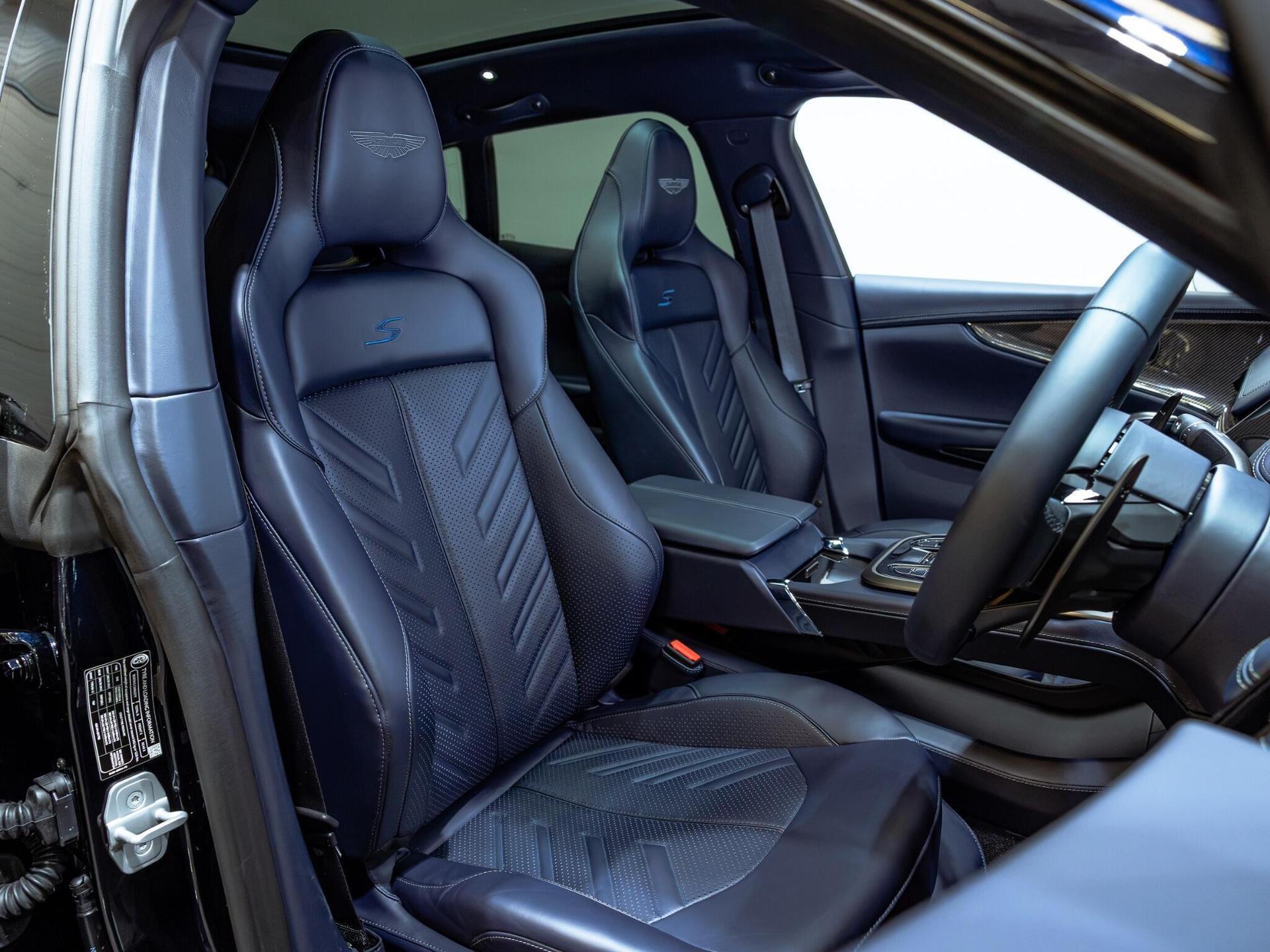 An interior shot of the driver seat on a 2025 Aston Martin DBX