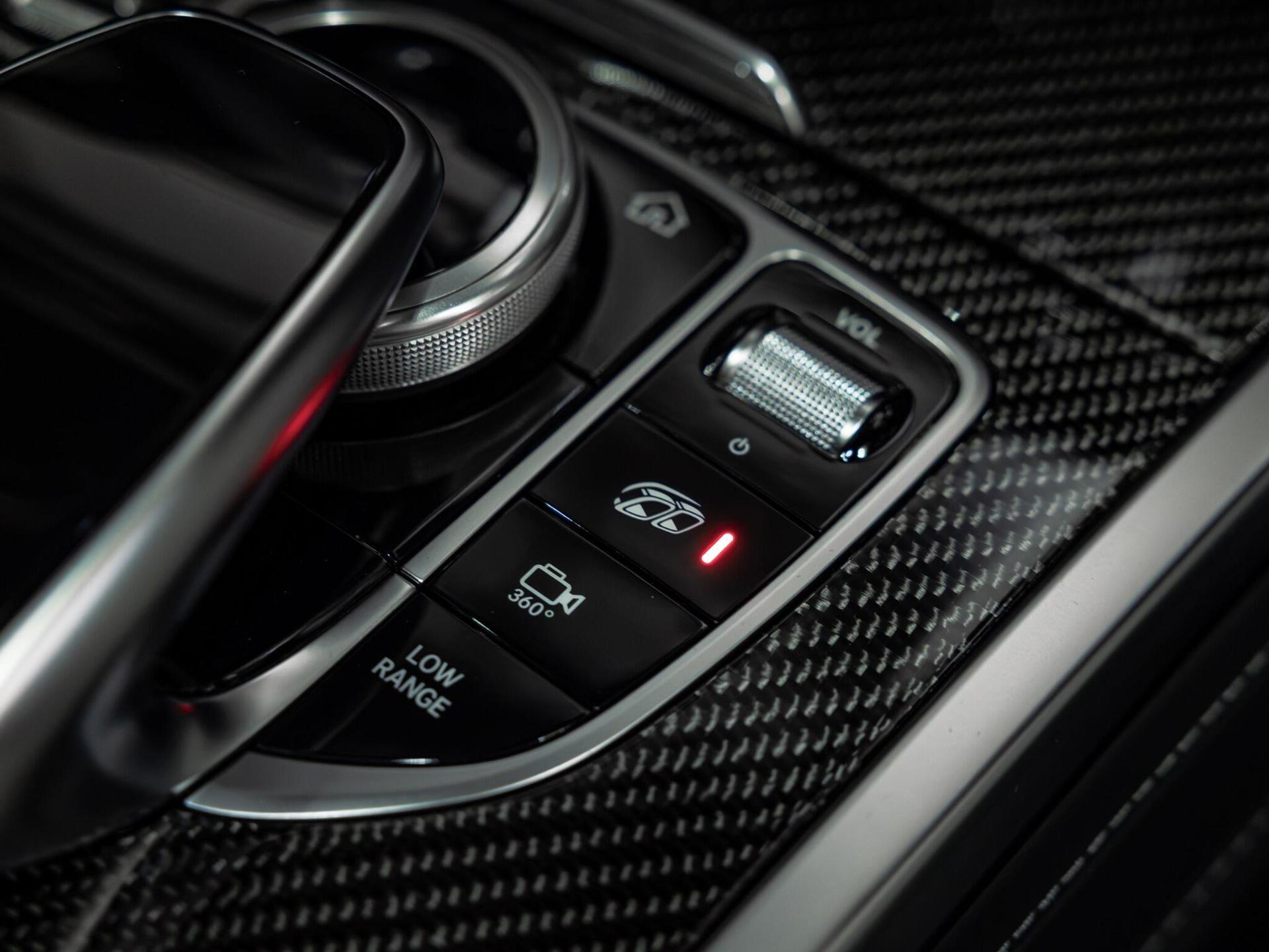 An interior shot of the misc controls on a 2023 Mercedes-Benz G Class