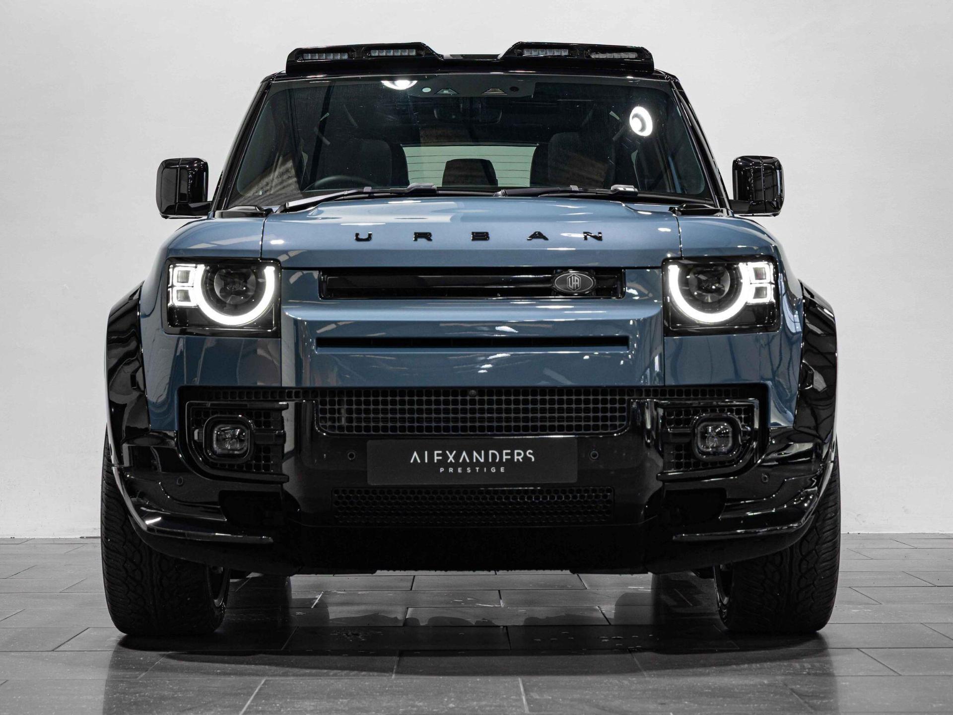 An exterior shot of the front on a 2025 Land Rover Defender 90