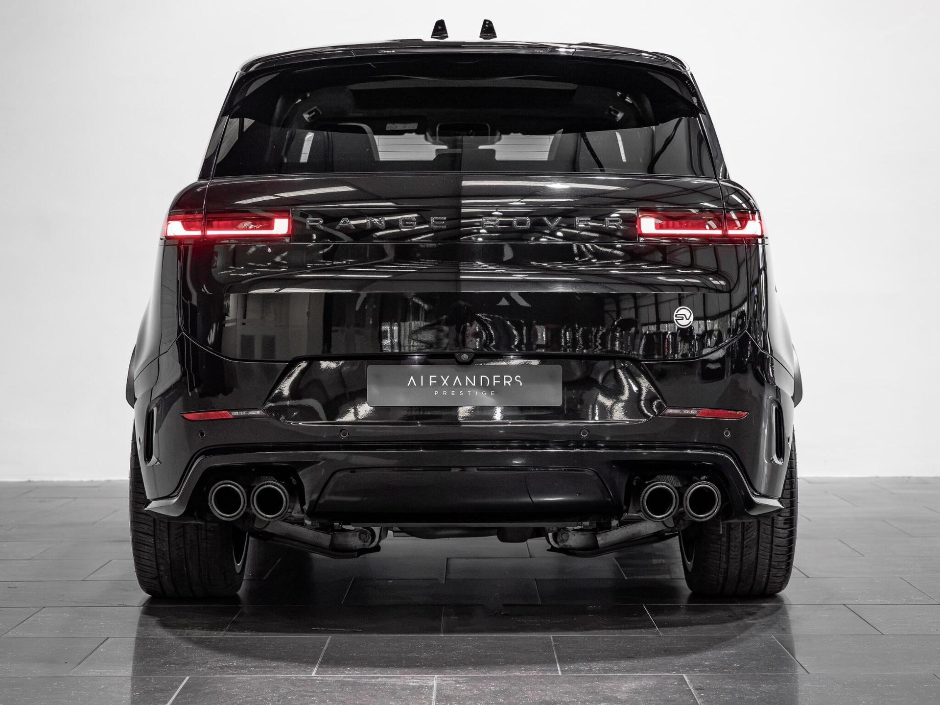 An exterior shot of the rear on a 2024 Land Rover Range Rover Sport